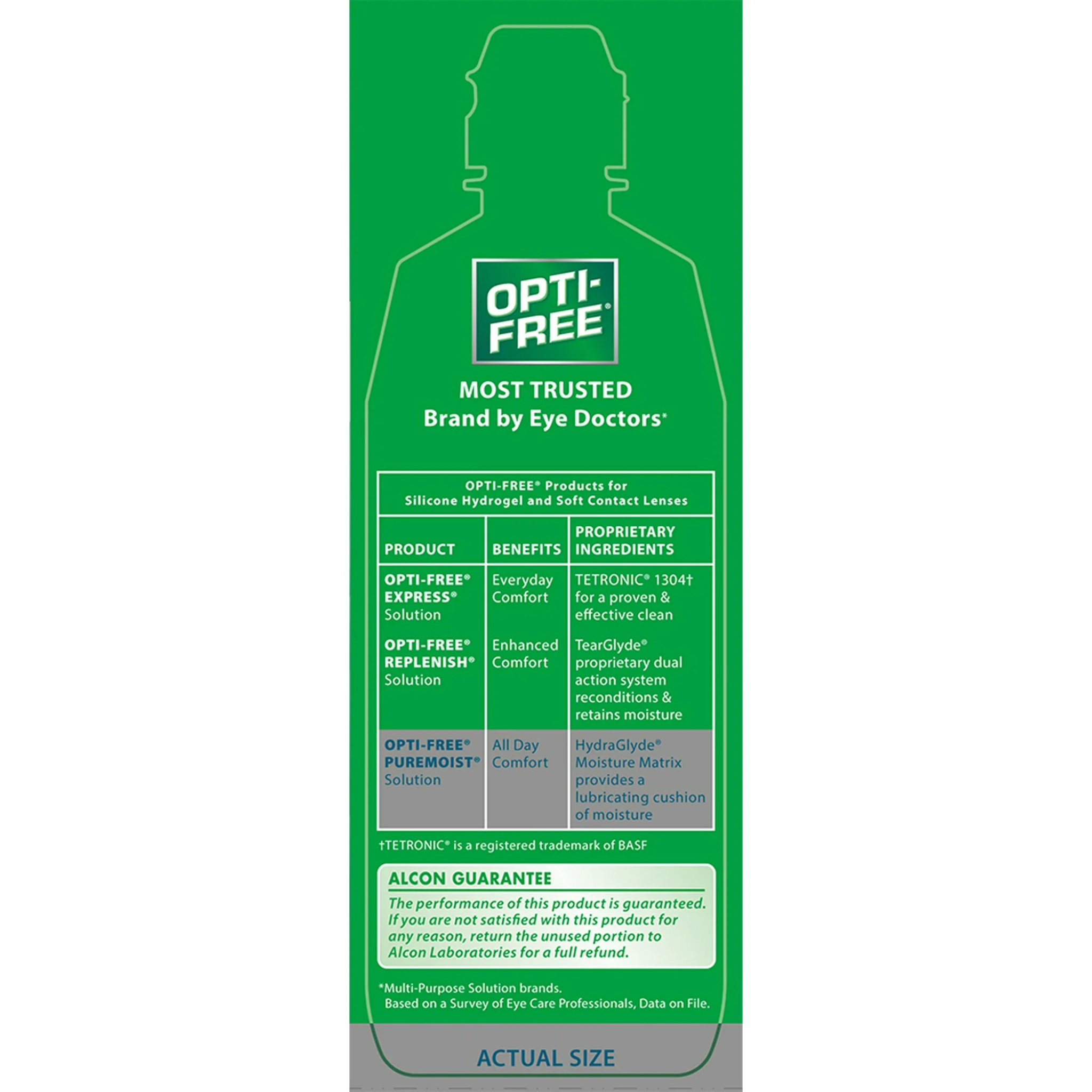 Opti Free PureMoist Contact Lens Disinfecting Liquid Solution for Daily Use, 10 oz