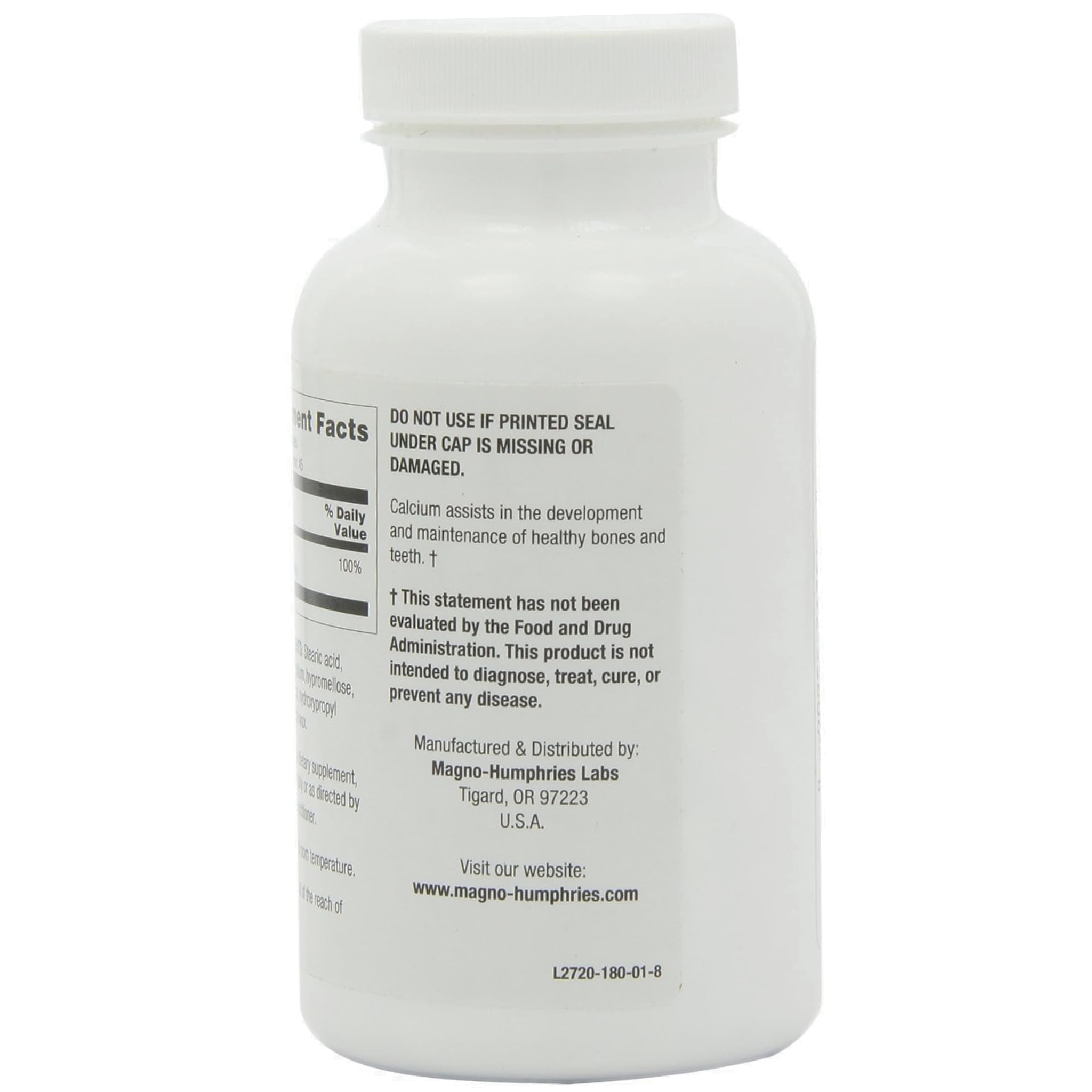 Optimum, Calcium Citrate 250 mg, Bone Health & Calcium Absorption Support, 180 Caplets