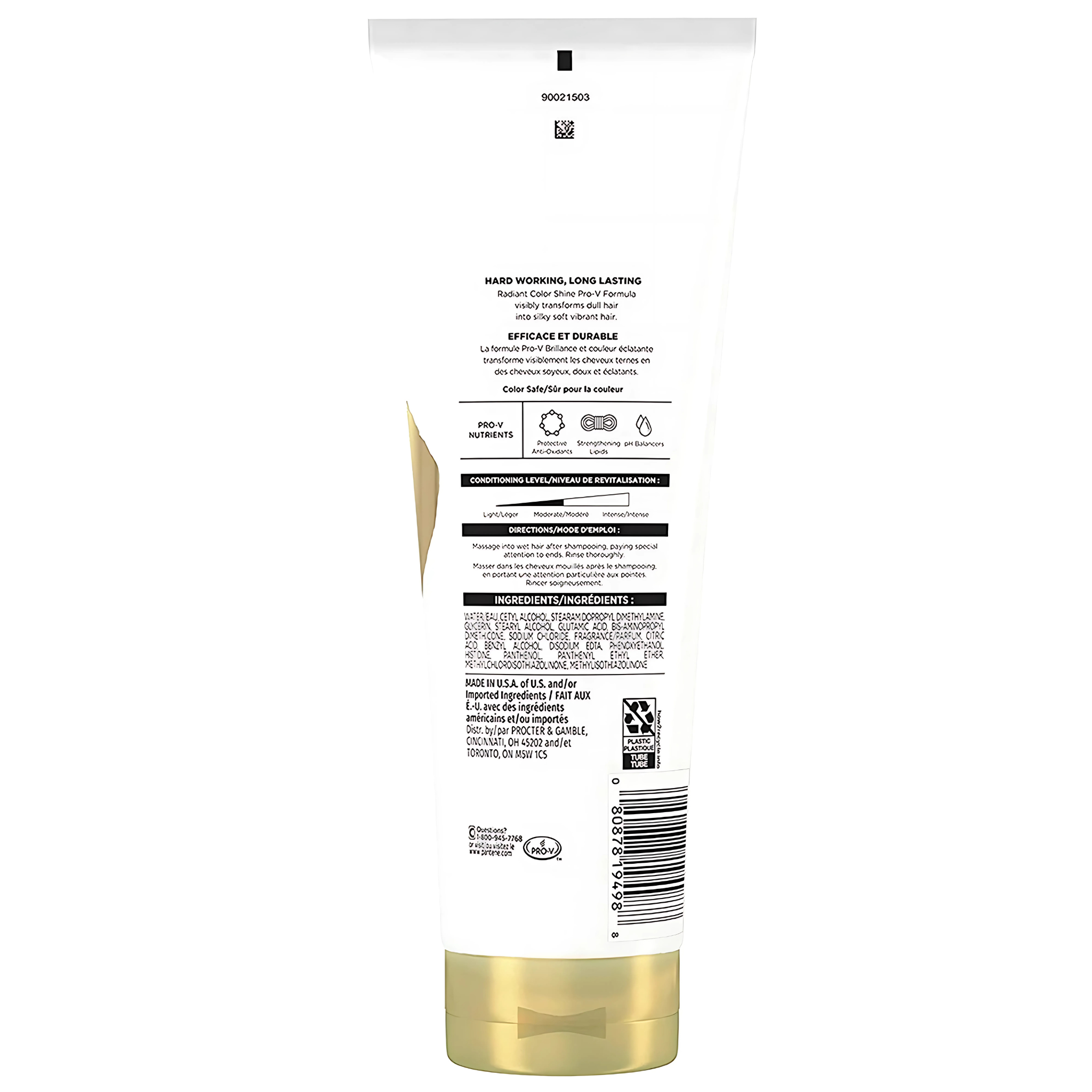 Pantene Pro-V, Radiant Color Shine Conditioner, Enhances Vibrancy and Protects Color, 10.4 oz