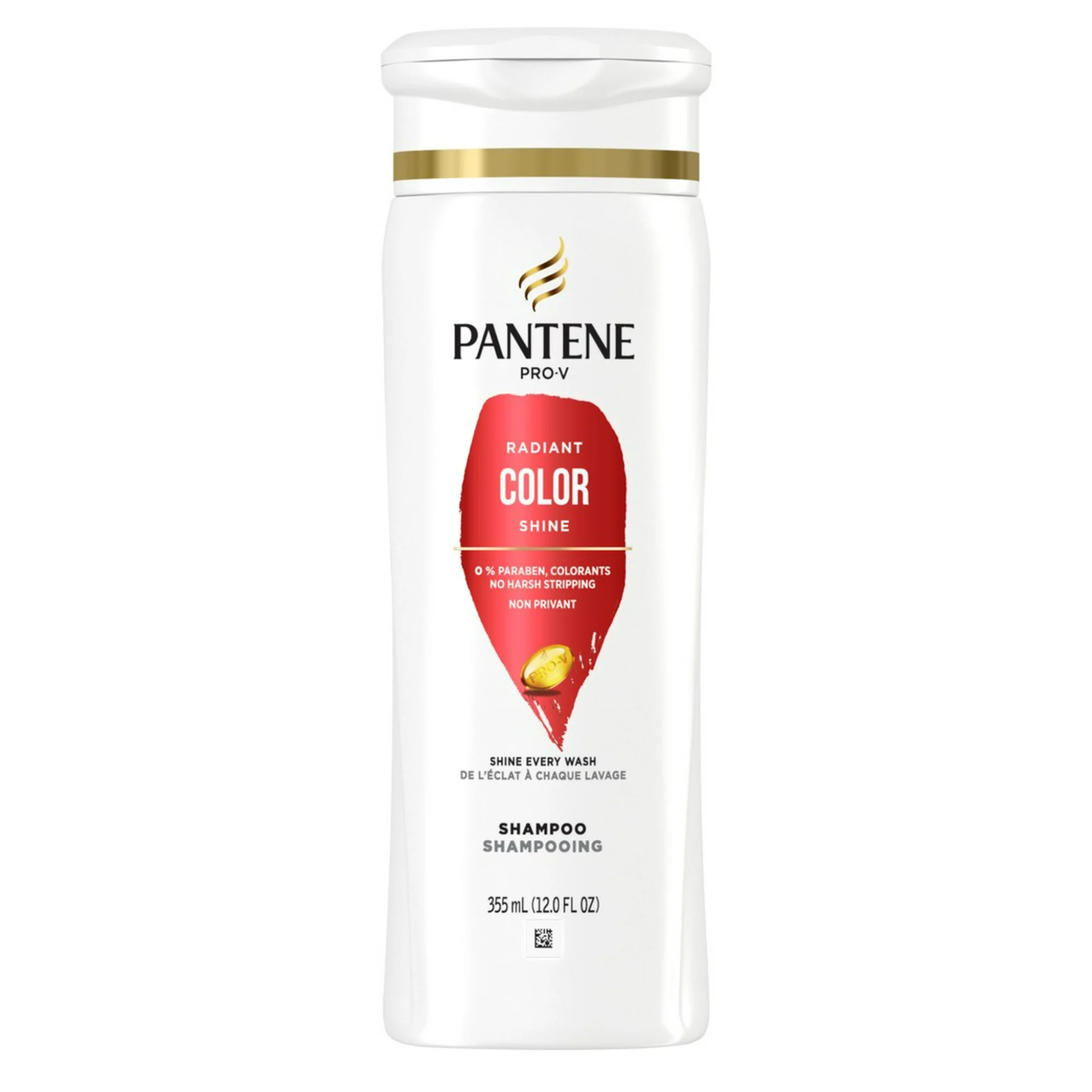 Pantene Pro-V, Radiant Color Shine Shampoo, Enhances Vibrant Color for Shiny Hair, 12 oz