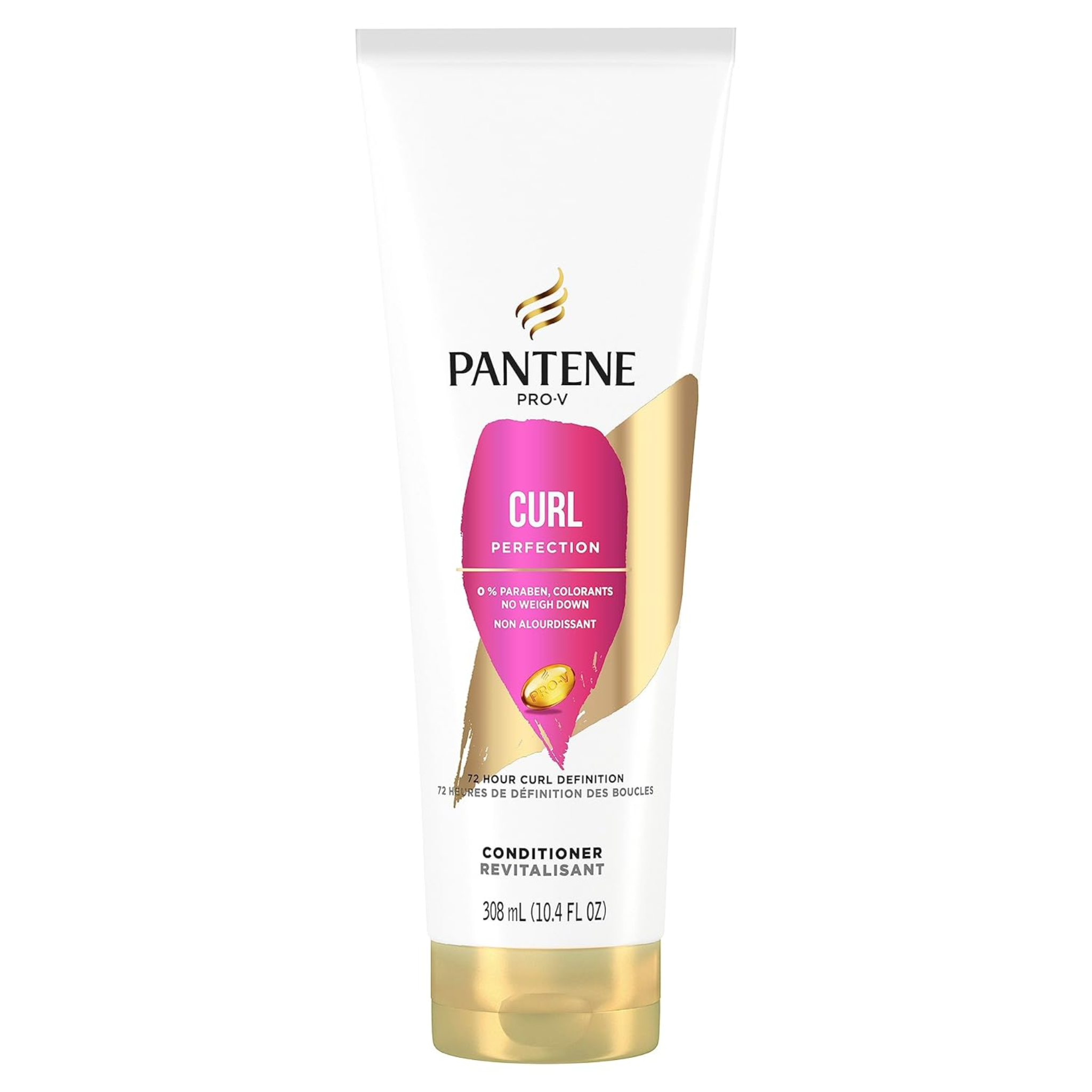 Pantene, Pro-V Curl Perfection Conditioner, Hydrating and Defining for Soft, Bouncy Curls, 10.4 oz