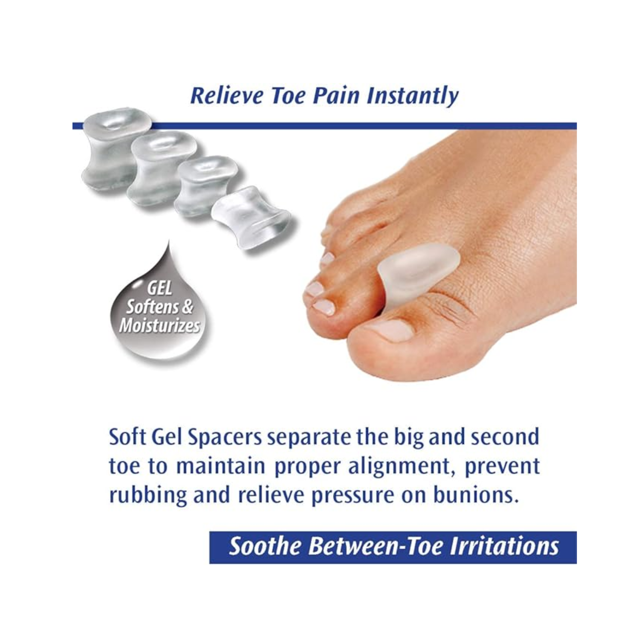 PediFix, Visco-GEL Hammer Toe Cushion, Medium Left, Cushioned Comfort and Protection, 1 Each