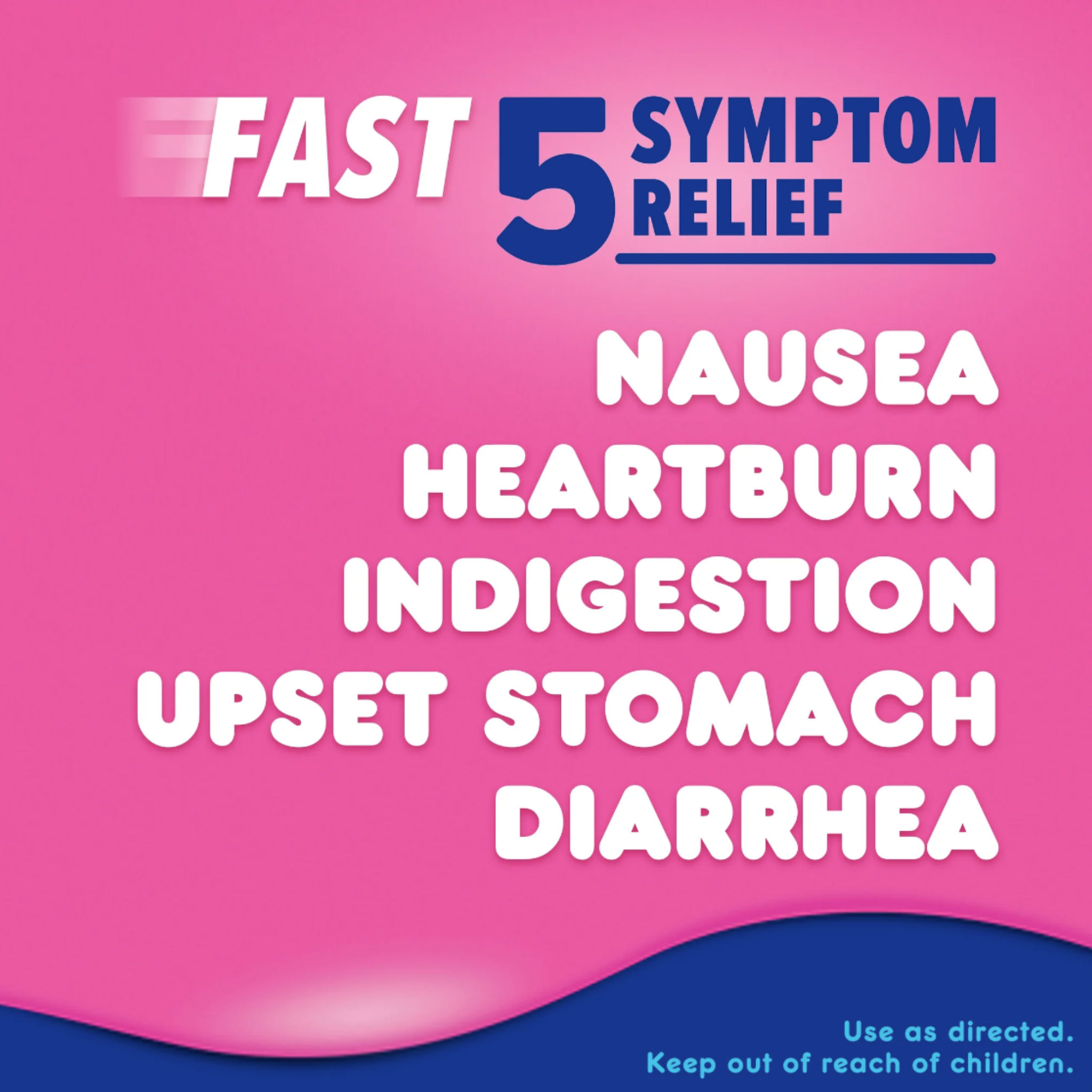 Pepto Bismol Ultra 5 Symptom Stomach Relief Liquid, Original, 12 oz