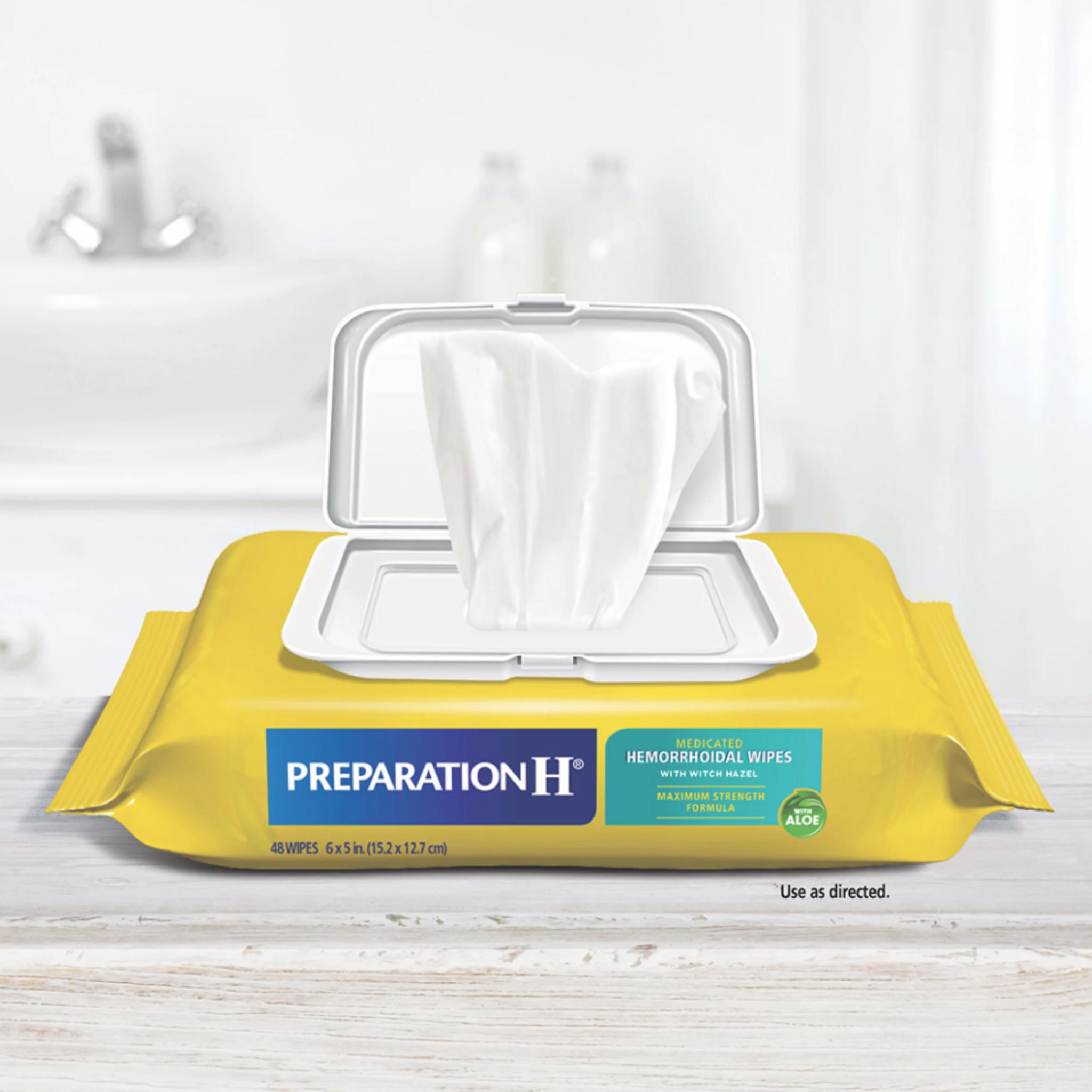 Preparation H Hemorrhoid Wipes with Witch Hazel - 48 Count