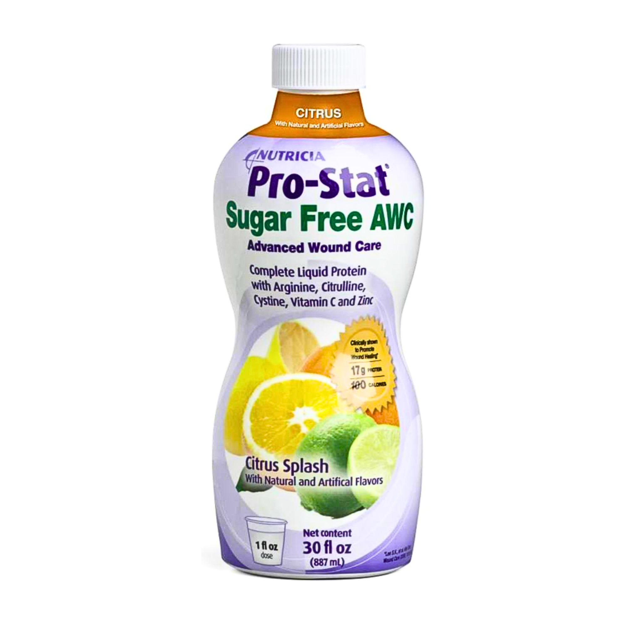 Pro-Stat, AWC Sugar-Free Liquid Protein Supplement, Citrus Splash Flavor, 30 fl oz Bottle