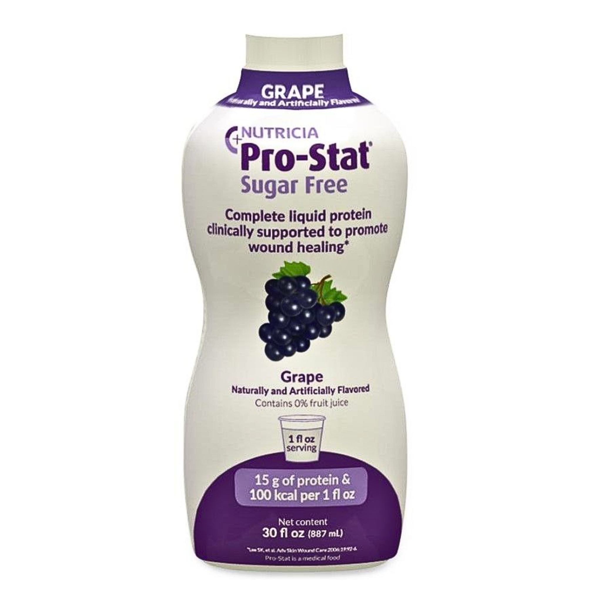 Pro-Stat, Concentrated Liquid Protein Medical Food, Sugar-Free, Grape Flavor, 30 fl oz Bottle