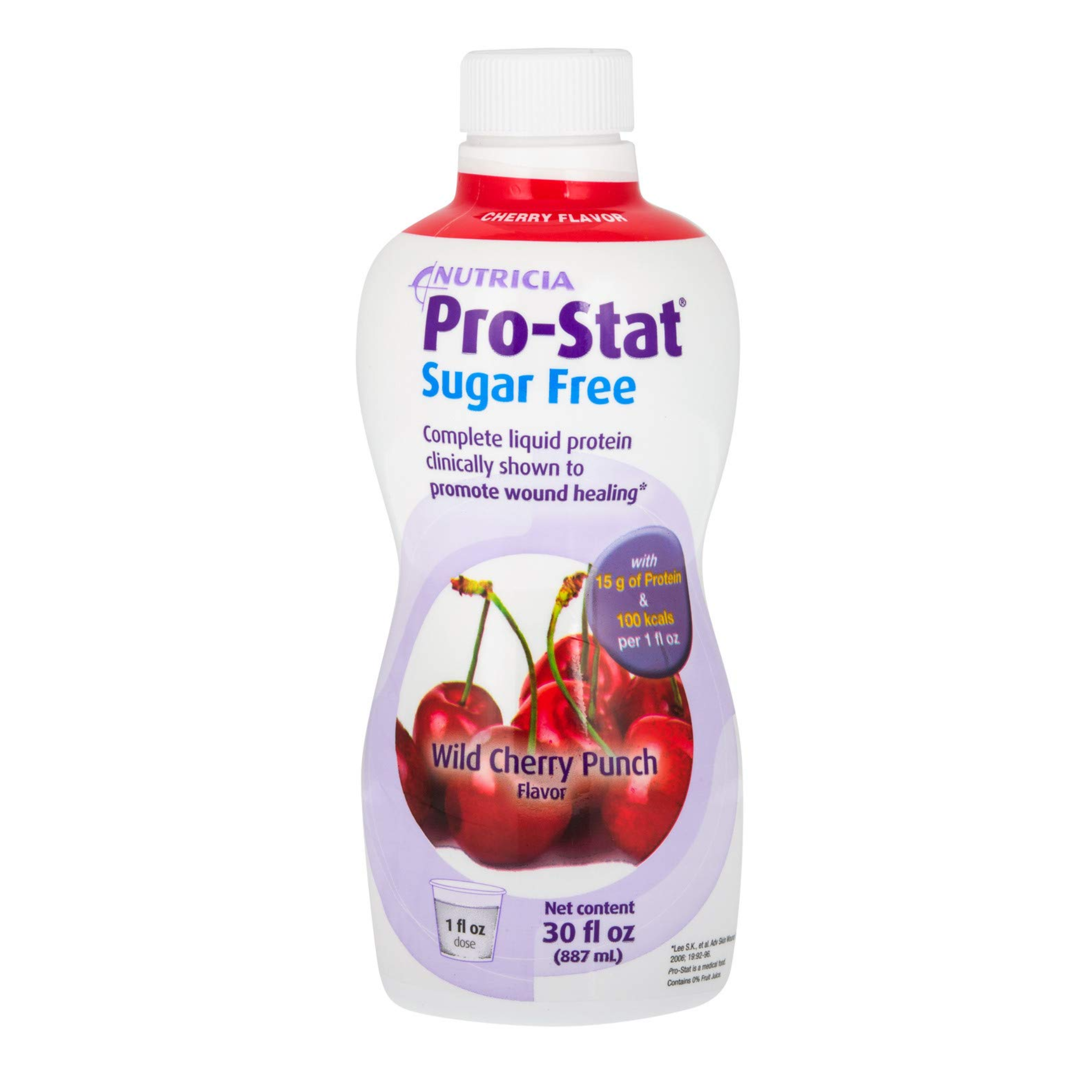 Pro-Stat, Sugar-Free AWC Protein Supplement, Wild Cherry Punch Flavor, Ready-to-Use, 30 oz Bottle