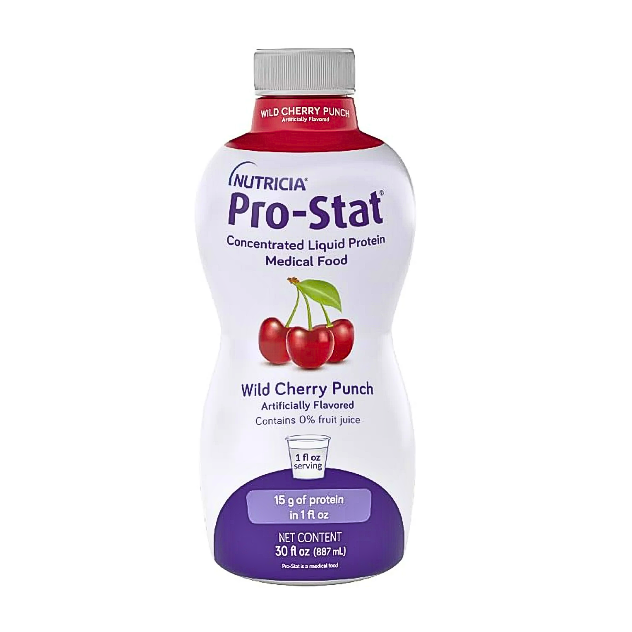 Pro-Stat, Concentrated Liquid Protein, Wild Cherry Punch Flavor, 30 oz Bottle