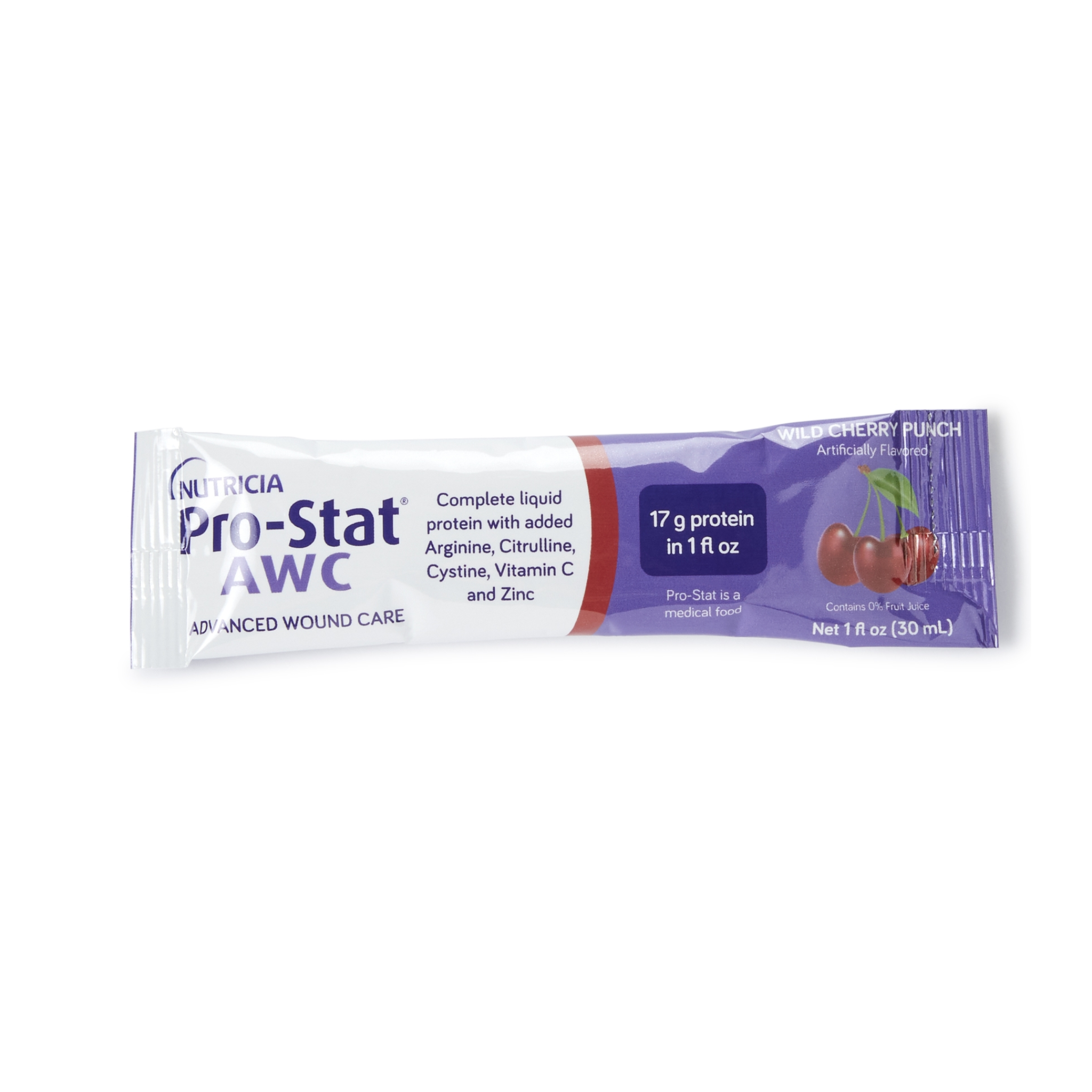 Pro-Stat, Sugar-Free High-Protein Supplement, Wild Cherry Punch Flavor, 1 oz Packets, Lactose-Free & Gluten-Free, 24 Count (Pack of 4)
