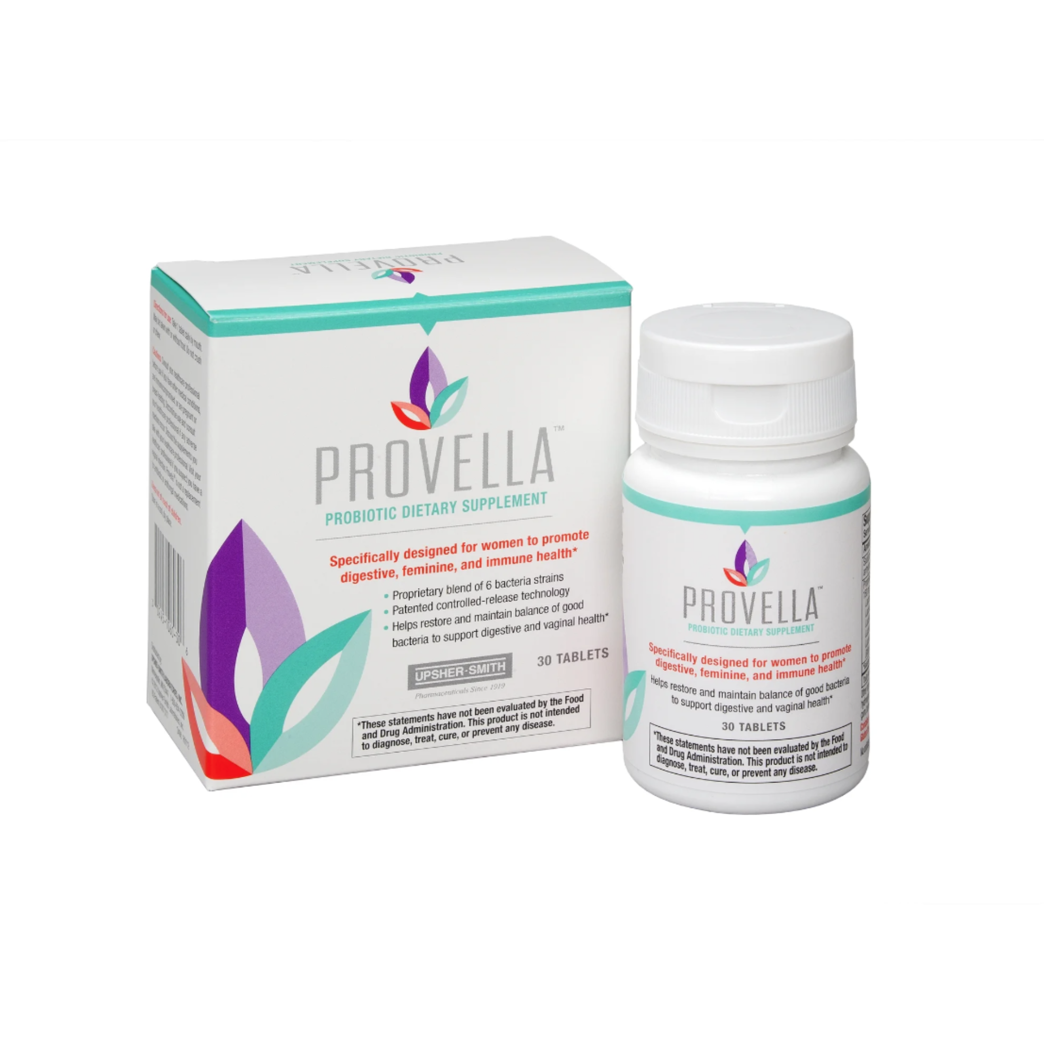 Provella Women's Probiotic Dietary Supplement Tablets, 30 Count