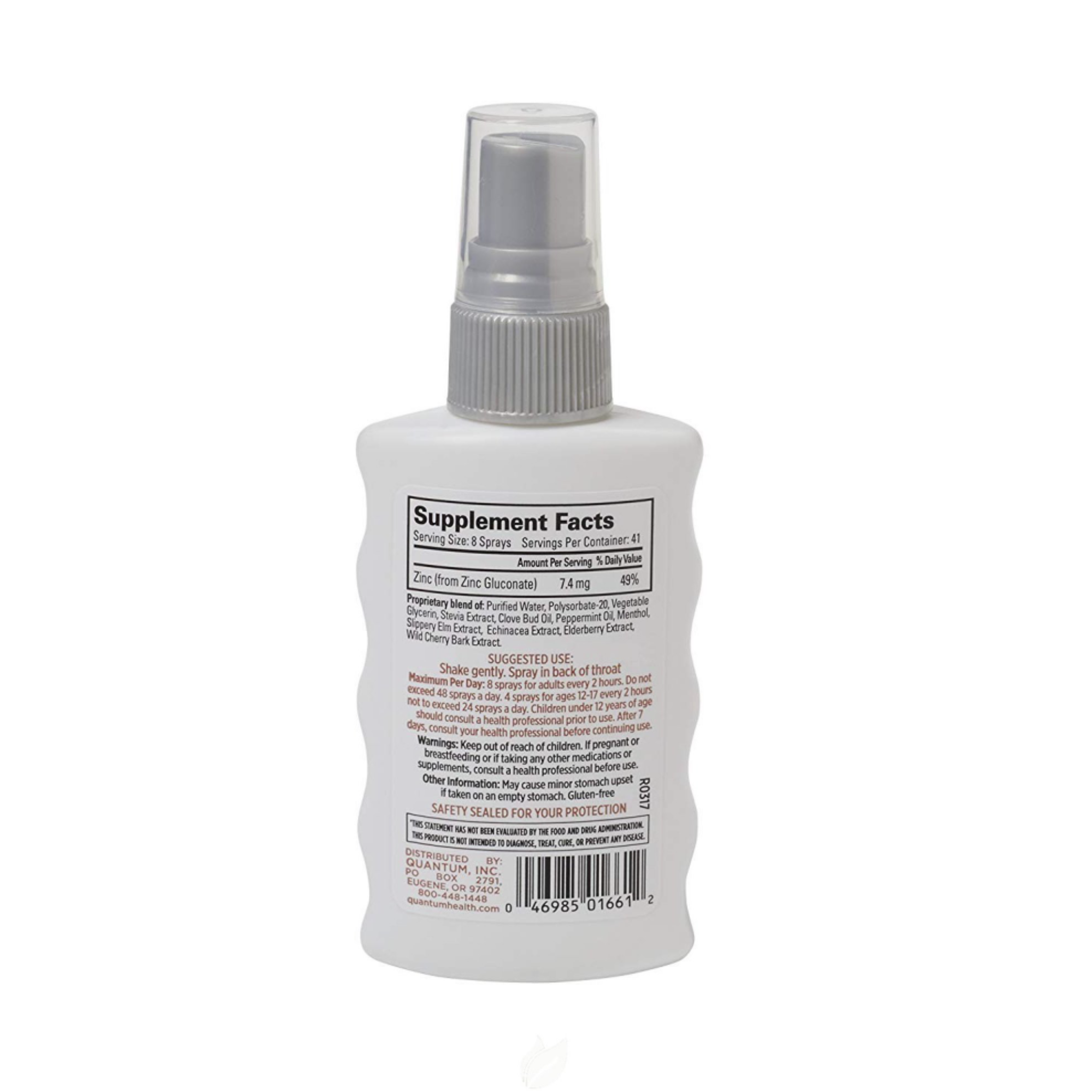 Quantum Health TheraZinc Oral Spray, Made with Zinc Gluconate for Immune Support and Throat Relief in a Soothing Spray, 2 Oz. - Pharmaful