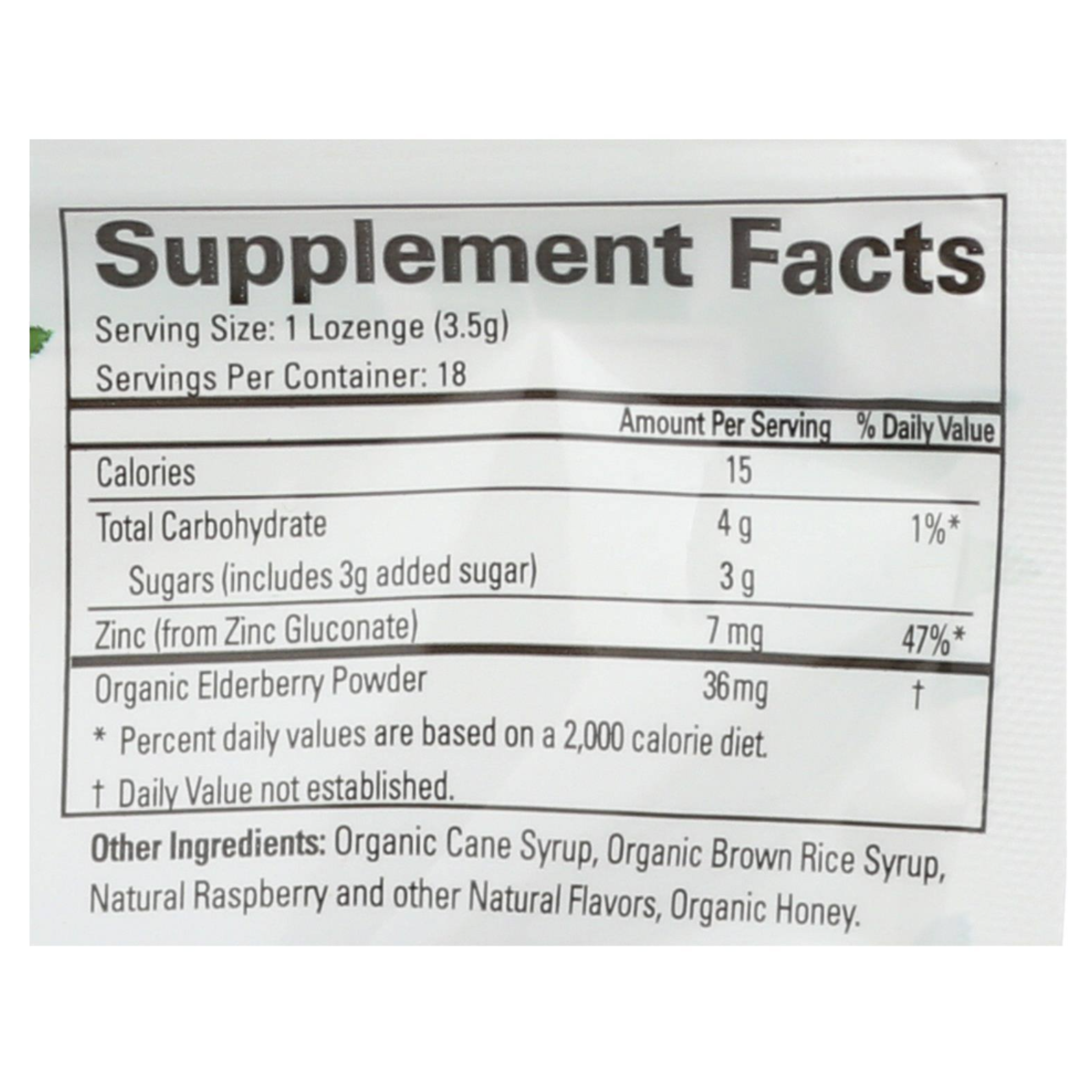 Quantum Research Zinc Lozenges - Elderberry Raspberry - 18 count