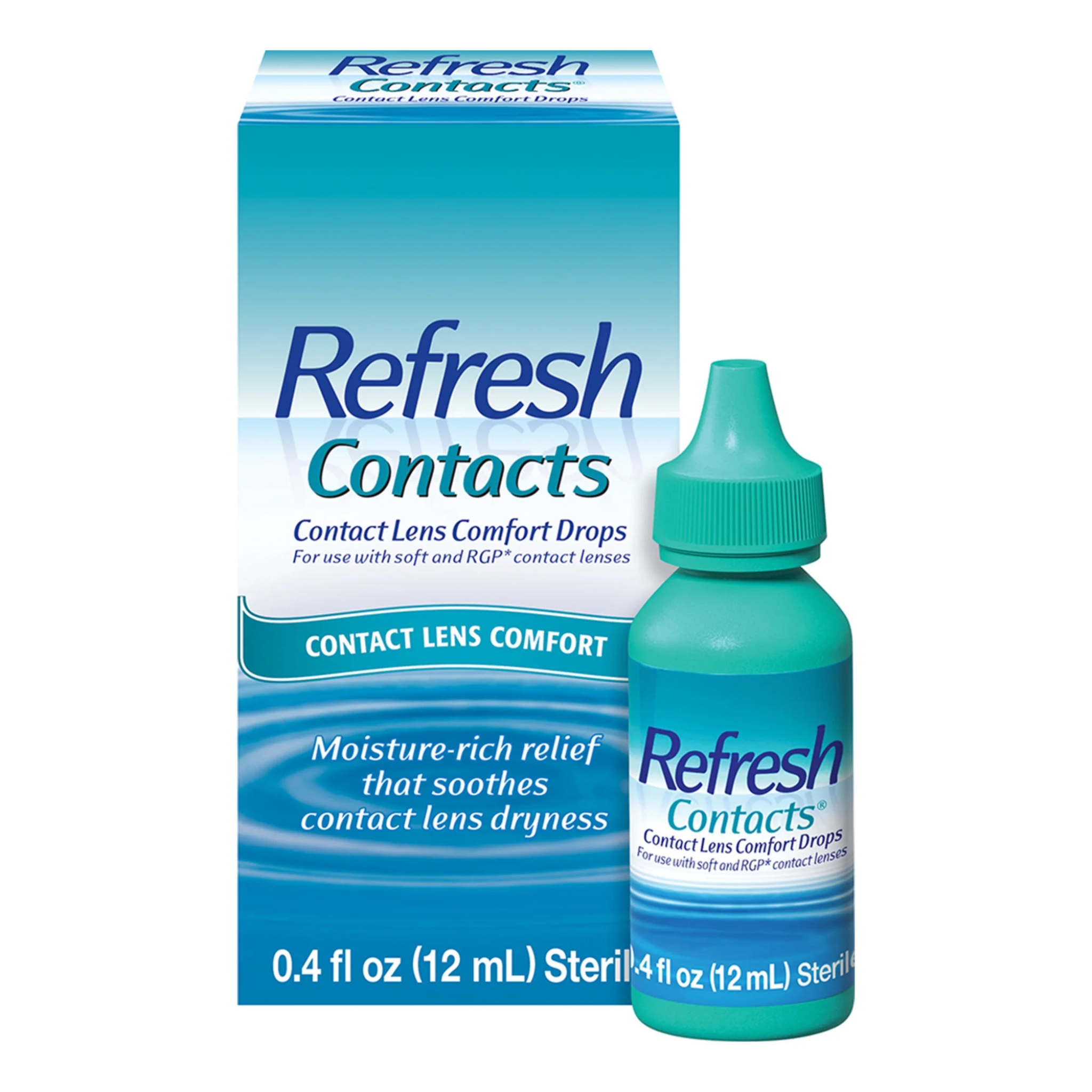 Refresh Contacts Contact Lens Comfort Drops For Use with Contact Lenses, 12 ml
