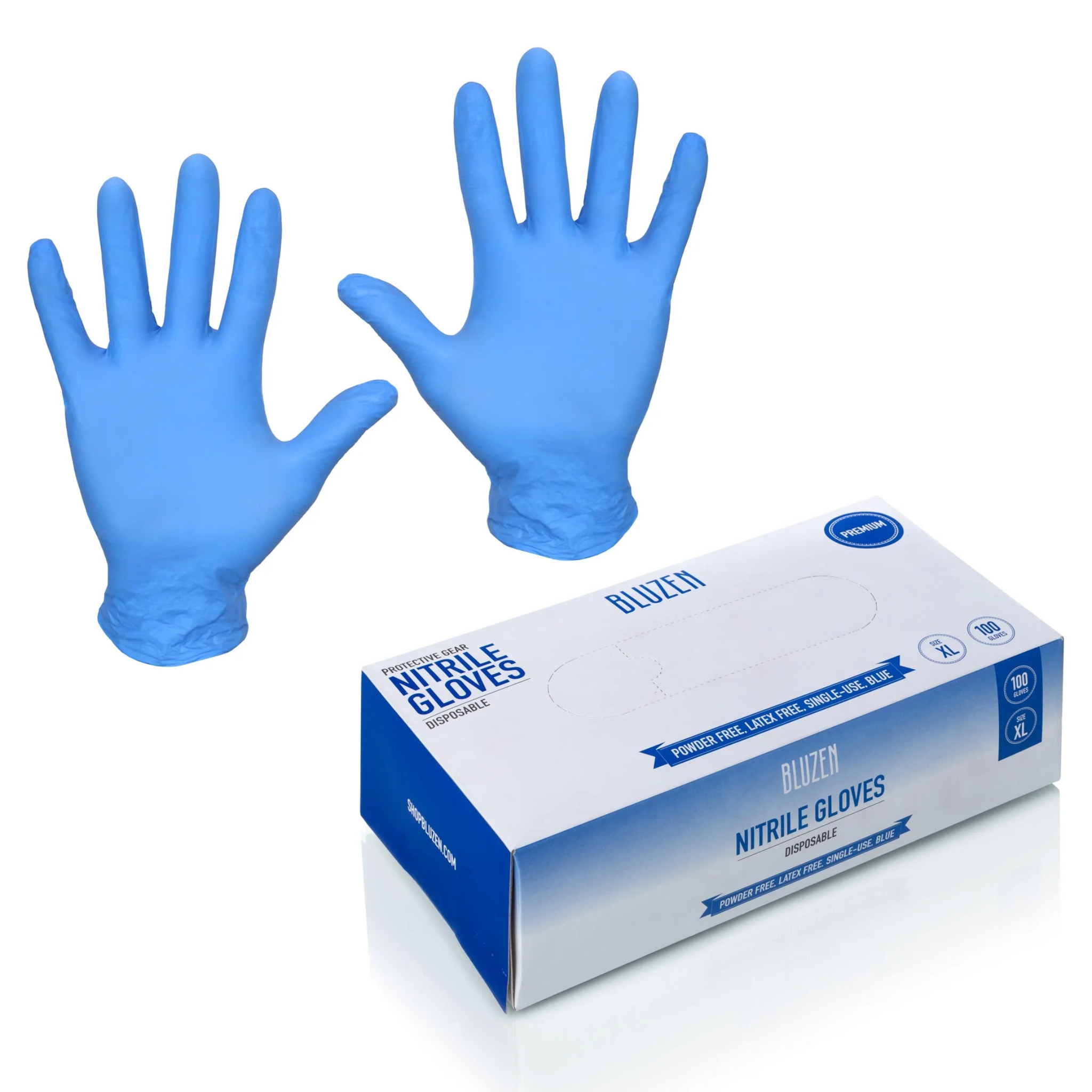 Remcoda, Disposable Nitrile Gloves, Durable and Comfortable Protection for Industrial and Medical Use, Extra Large, 100 Count - Pharmaful