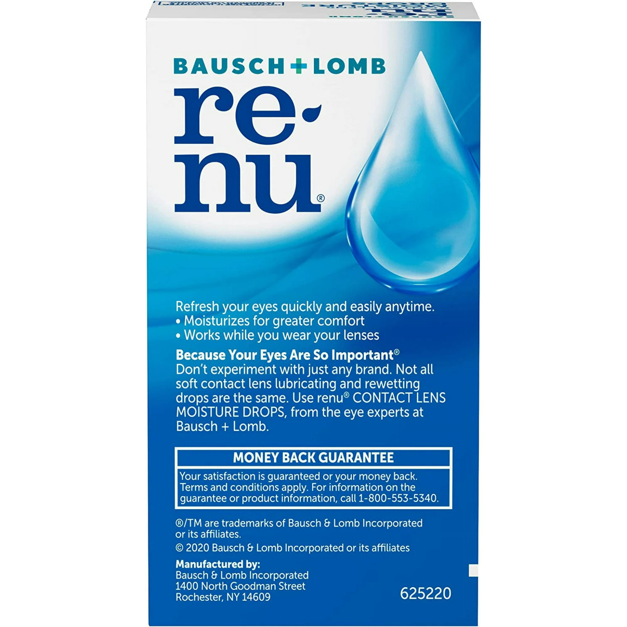 Renu Lubricating and Rewetting Drops for Contact Lenses, 8 mL, Packaging May Vary