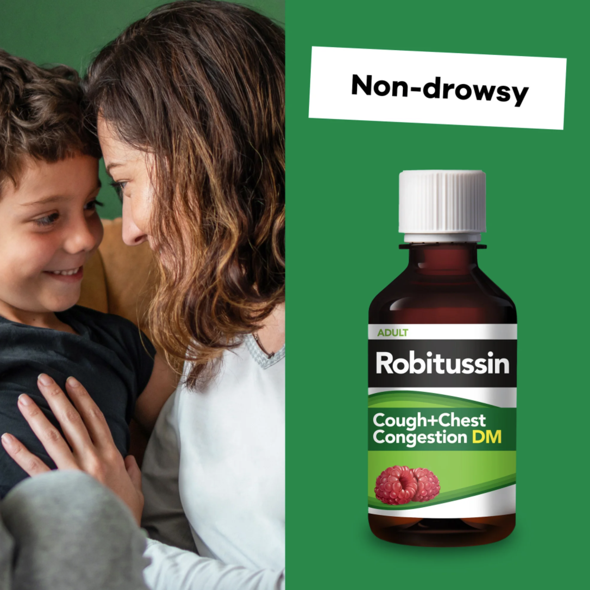 Robitussin Adult Cough Congestion DM and Cold Medicine, Raspberry, 4 Fl Oz - Pharmaful