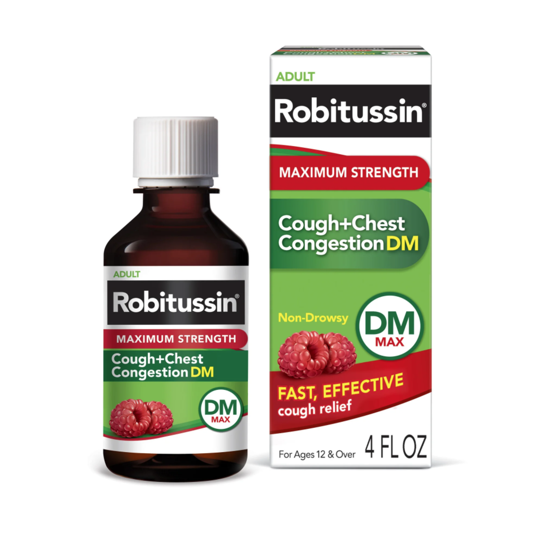 Robitussin Max Strength Cough Congestion DM and Cold Medicine, 4 Fl Oz