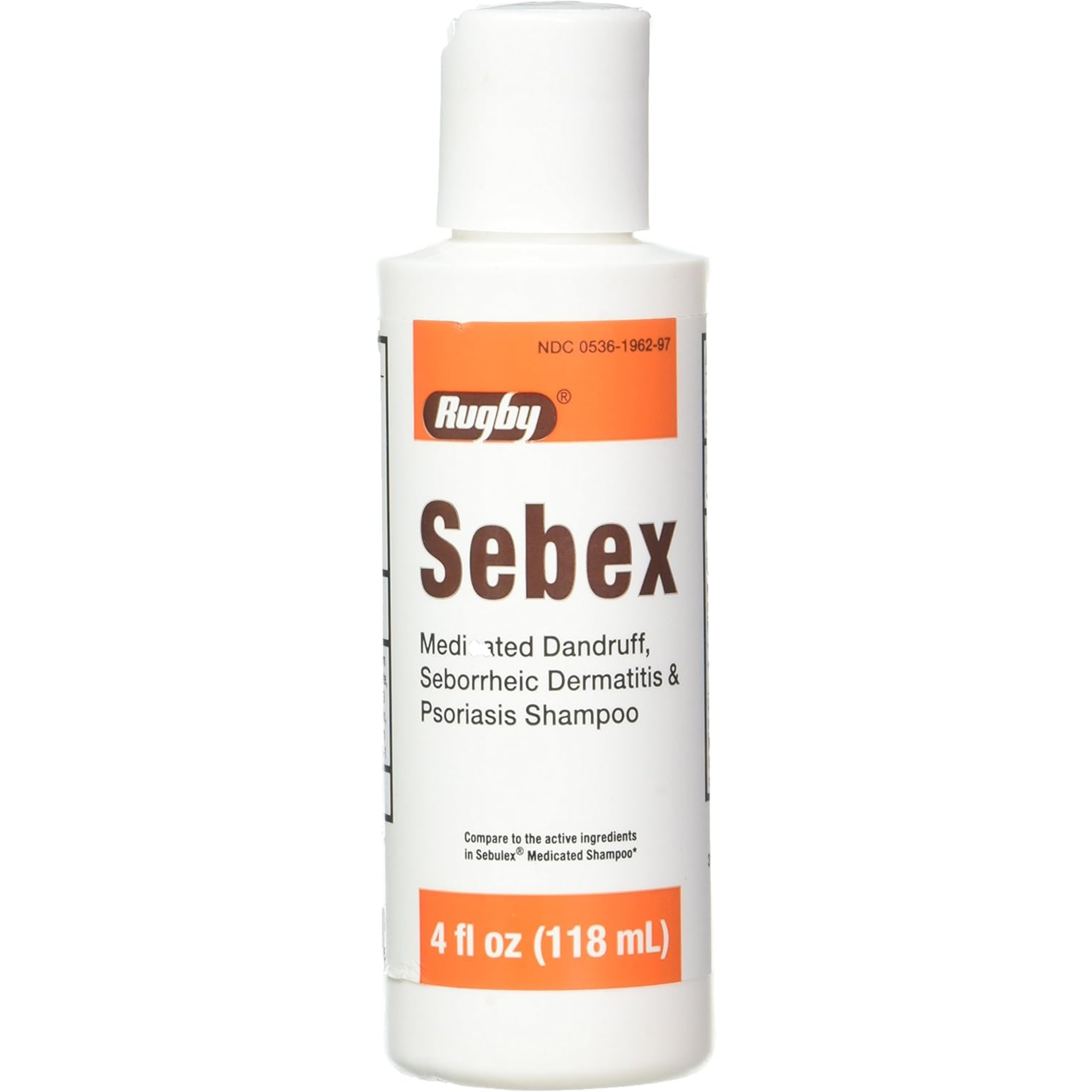 Rugby, Sebex Shampoo, Therapeutic Scalp Care for Dandruff, 4 Ounces