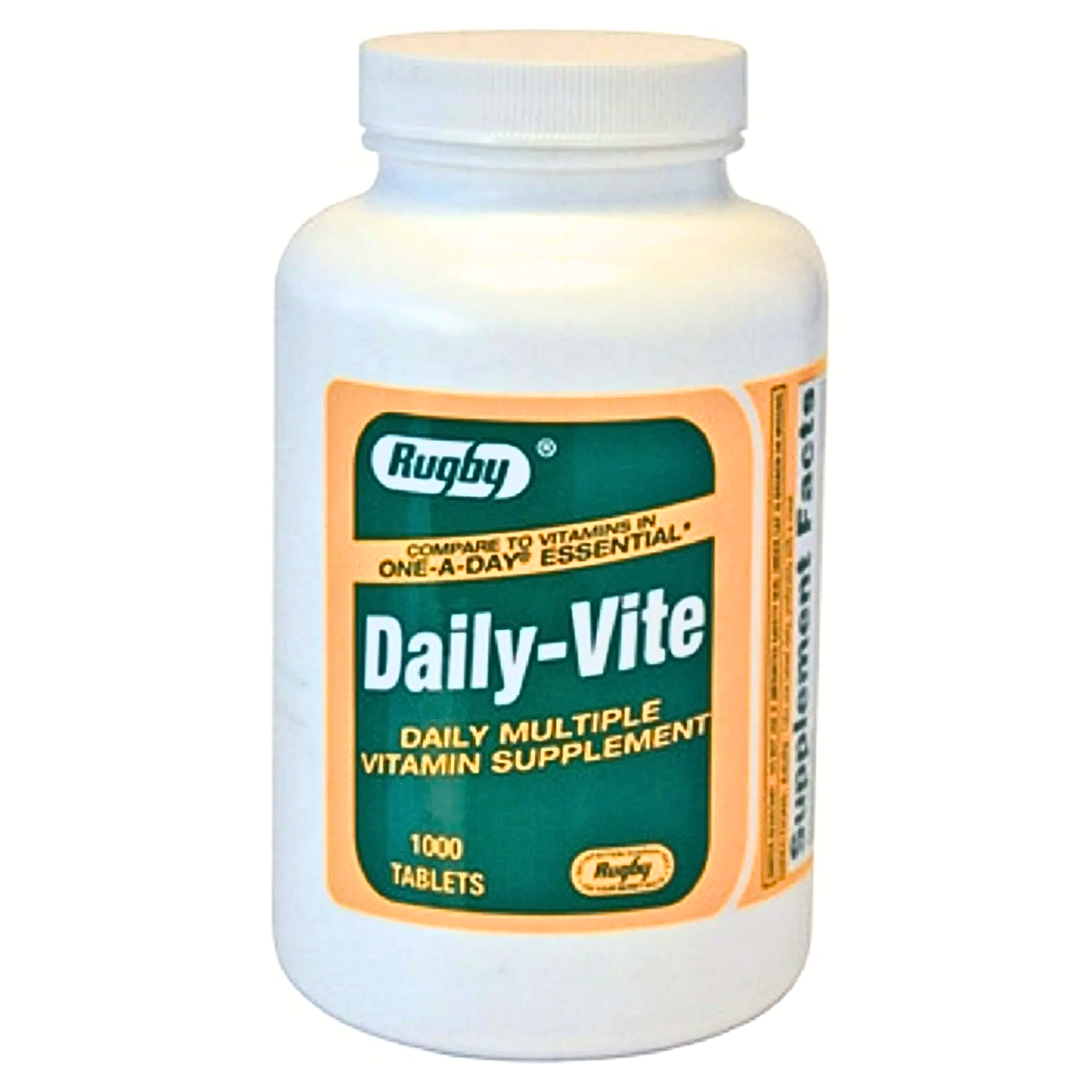 Rugby, Daily-Vite Multivitamin, Essential Nutrients for Overall Health, 1000 Tablets