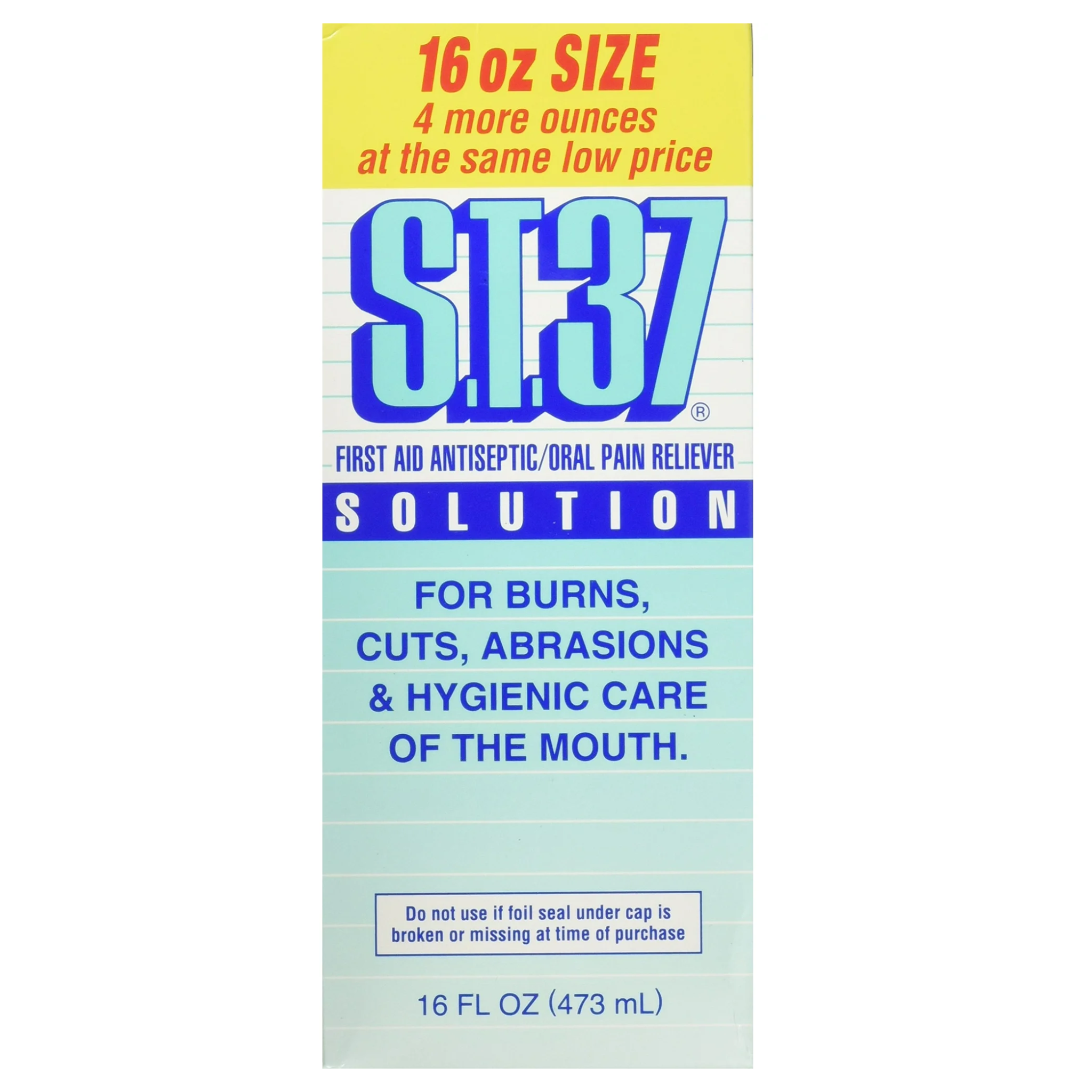S.T.37, Oral Solution, Fast-Acting Relief for Oral Irritations, 16 oz