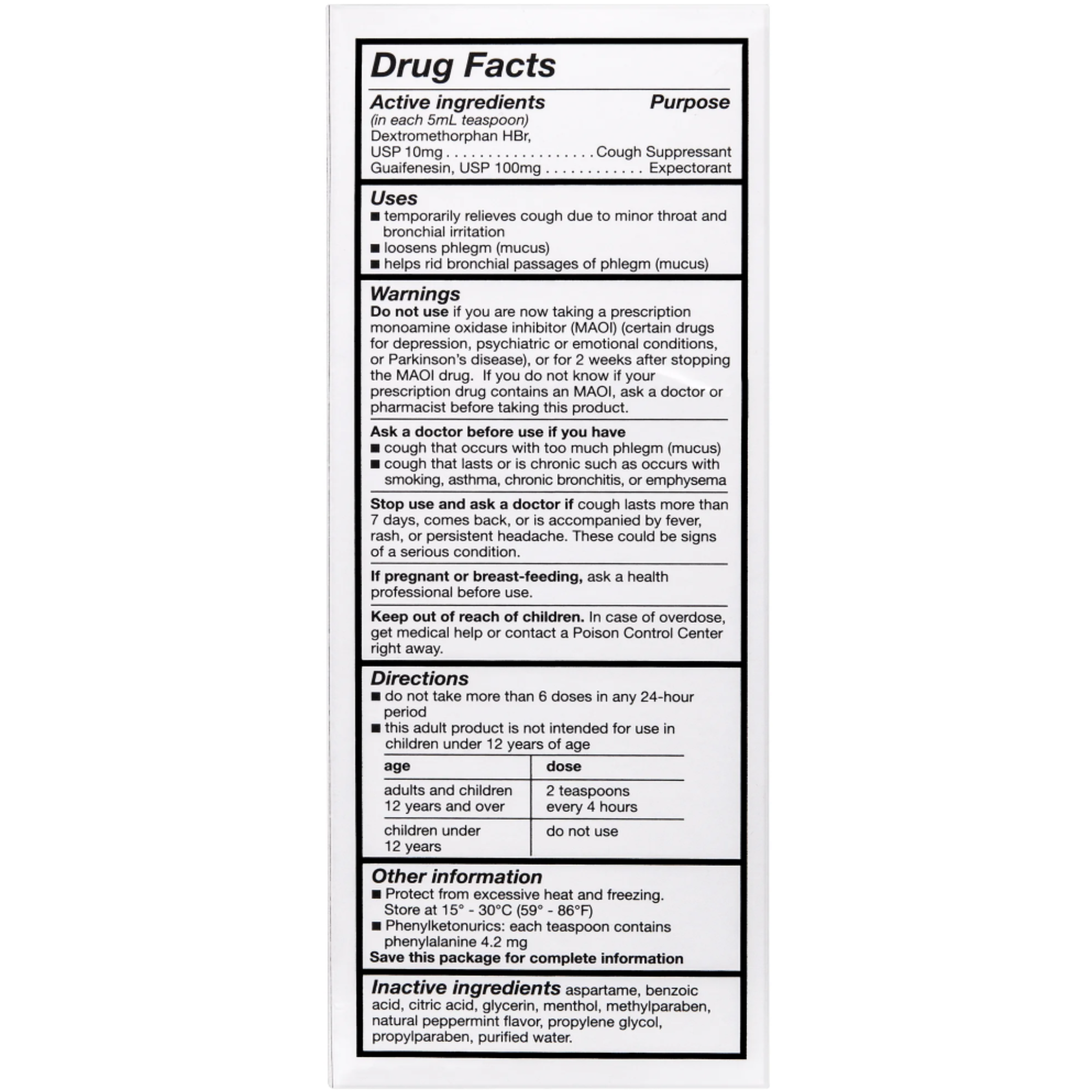 Safetussin DM Cough+Chest Congestion, Cough and Cold, for High Blood Pressure & Diabetes, 8 oz - Pharmaful