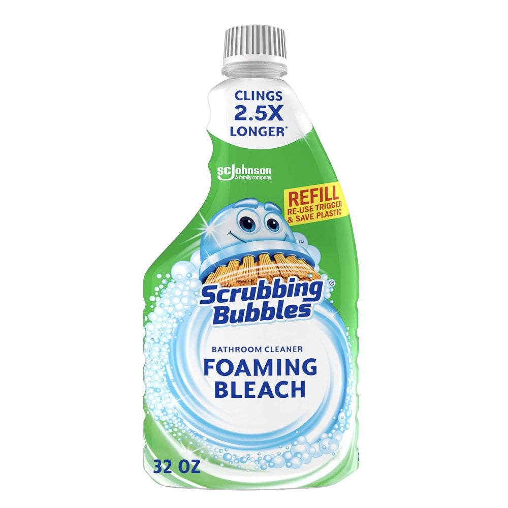 Scrubbing Bubbles Foaming Bleach Bathroom Cleaner, Refill Bottle, 32 oz