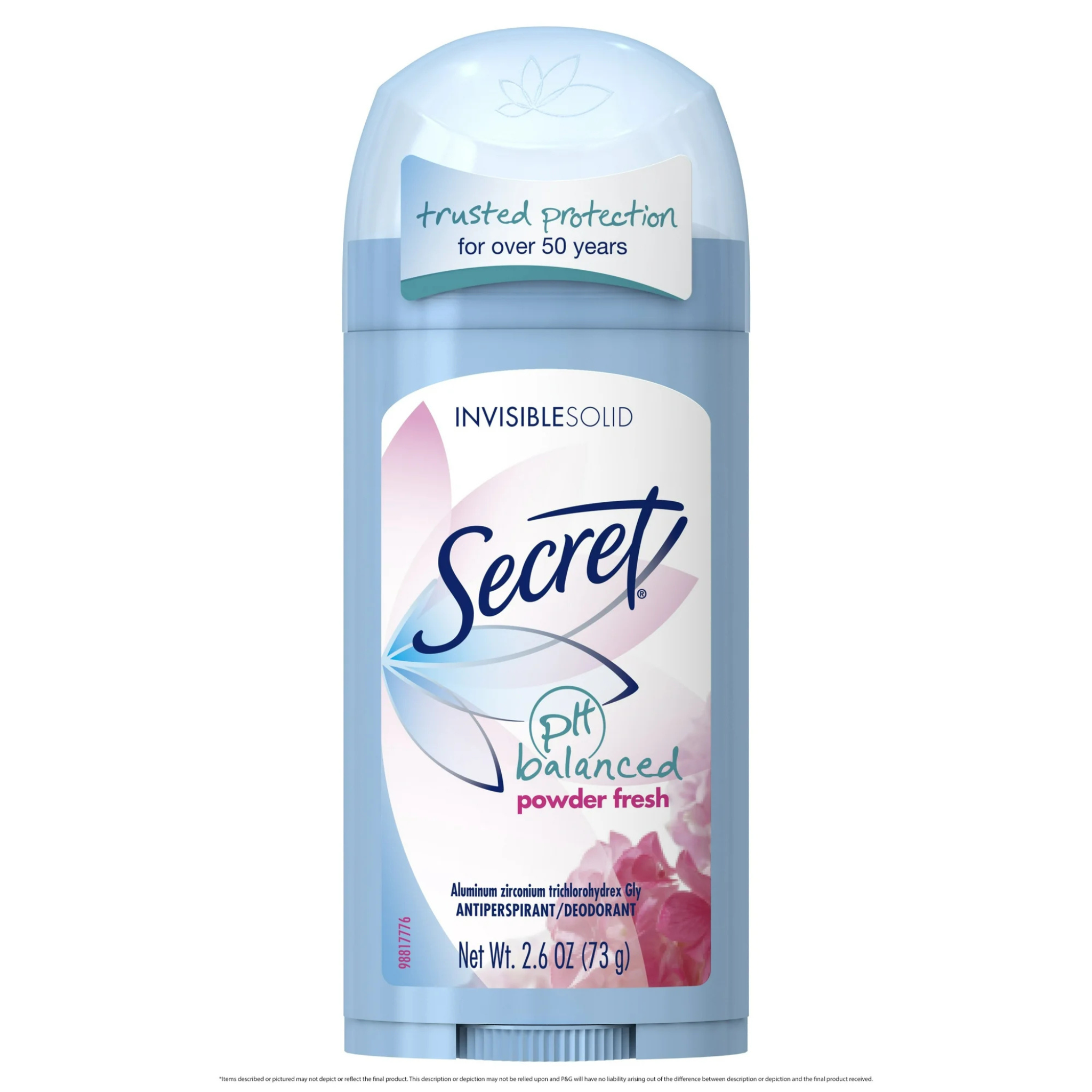 Secret Female Antiperspirant Deodorant Invisible Solid Powder Fresh, 2.6oz