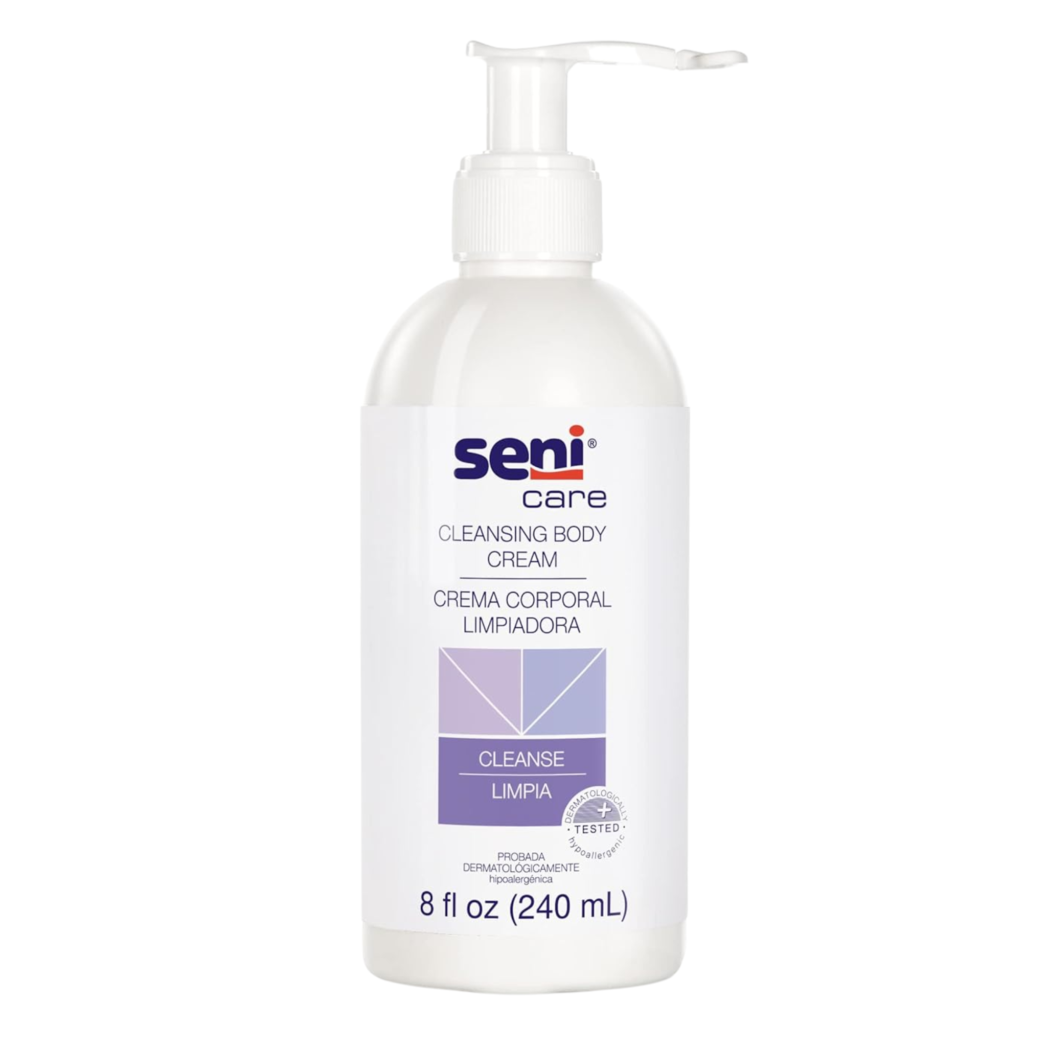 Seni Care®, Rinse-Free Body Wash, Light Scent, Gentle & Moisturizing Cleanser, 8 oz Pump Bottle - Pharmaful