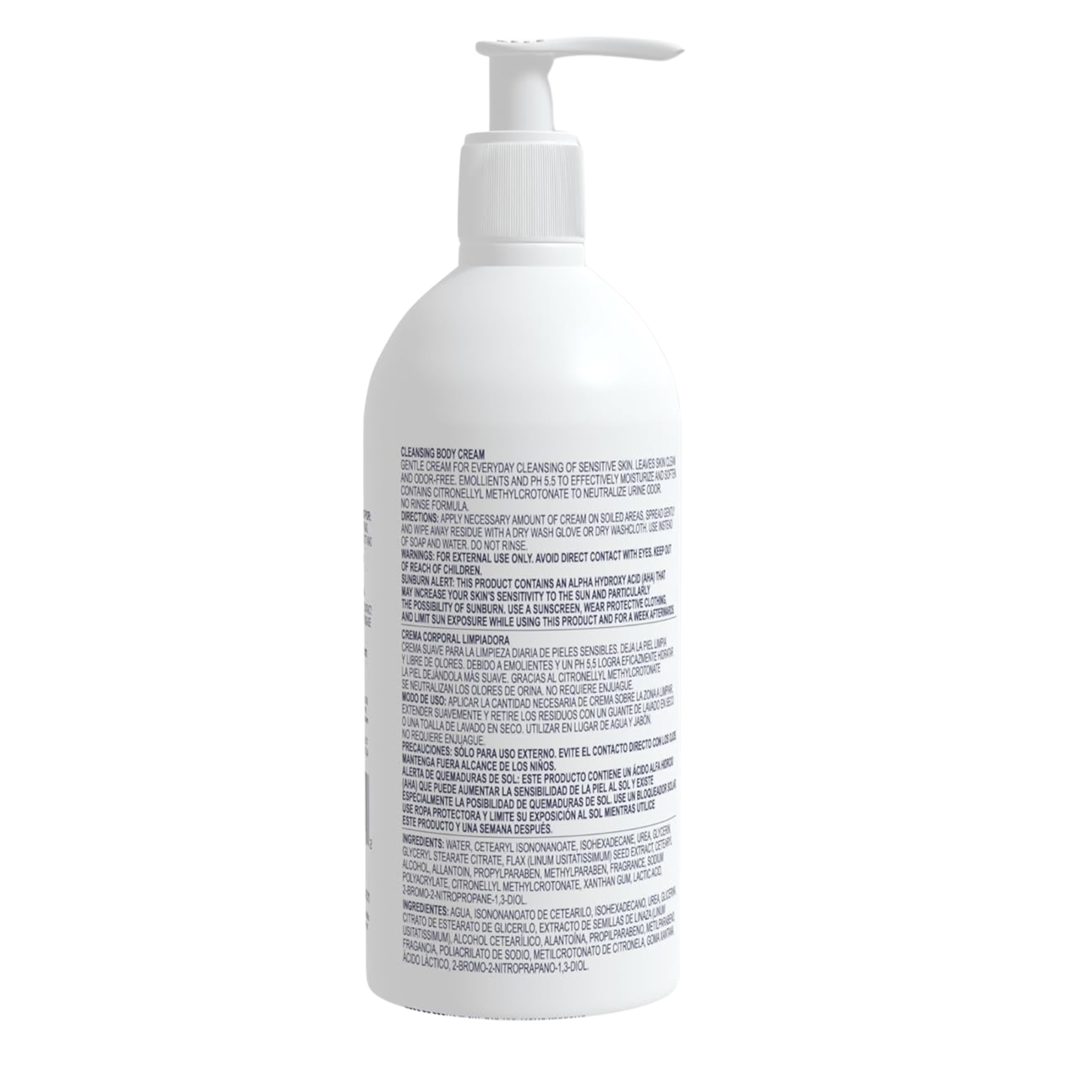 Seni Care®, Rinse-Free Body Wash, Light Scent, Gentle & Moisturizing Cleanser, 8 oz Pump Bottle - Pharmaful