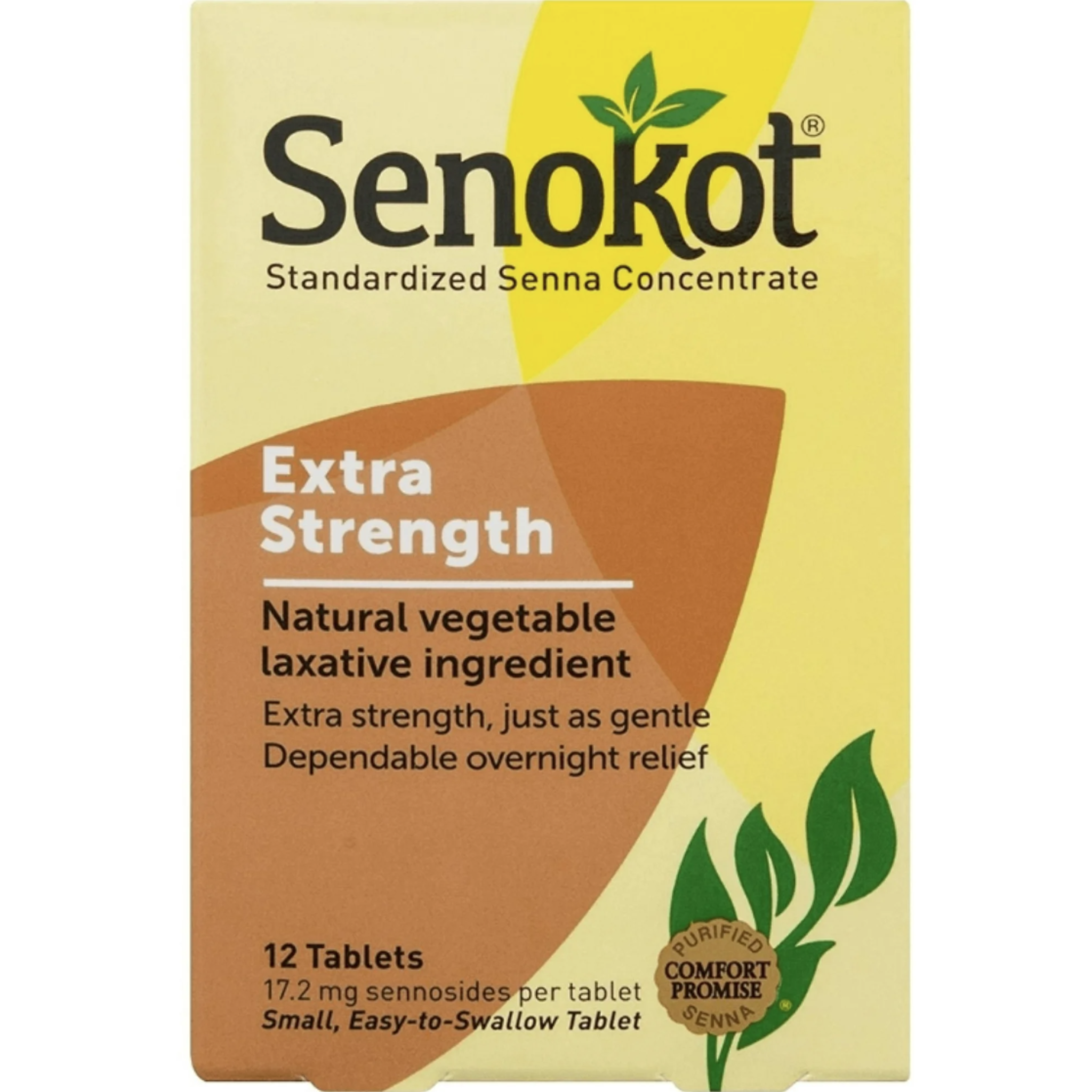 Senokot Extra Strength, Standardized Senna Concentrate, Tablets, 12-Count