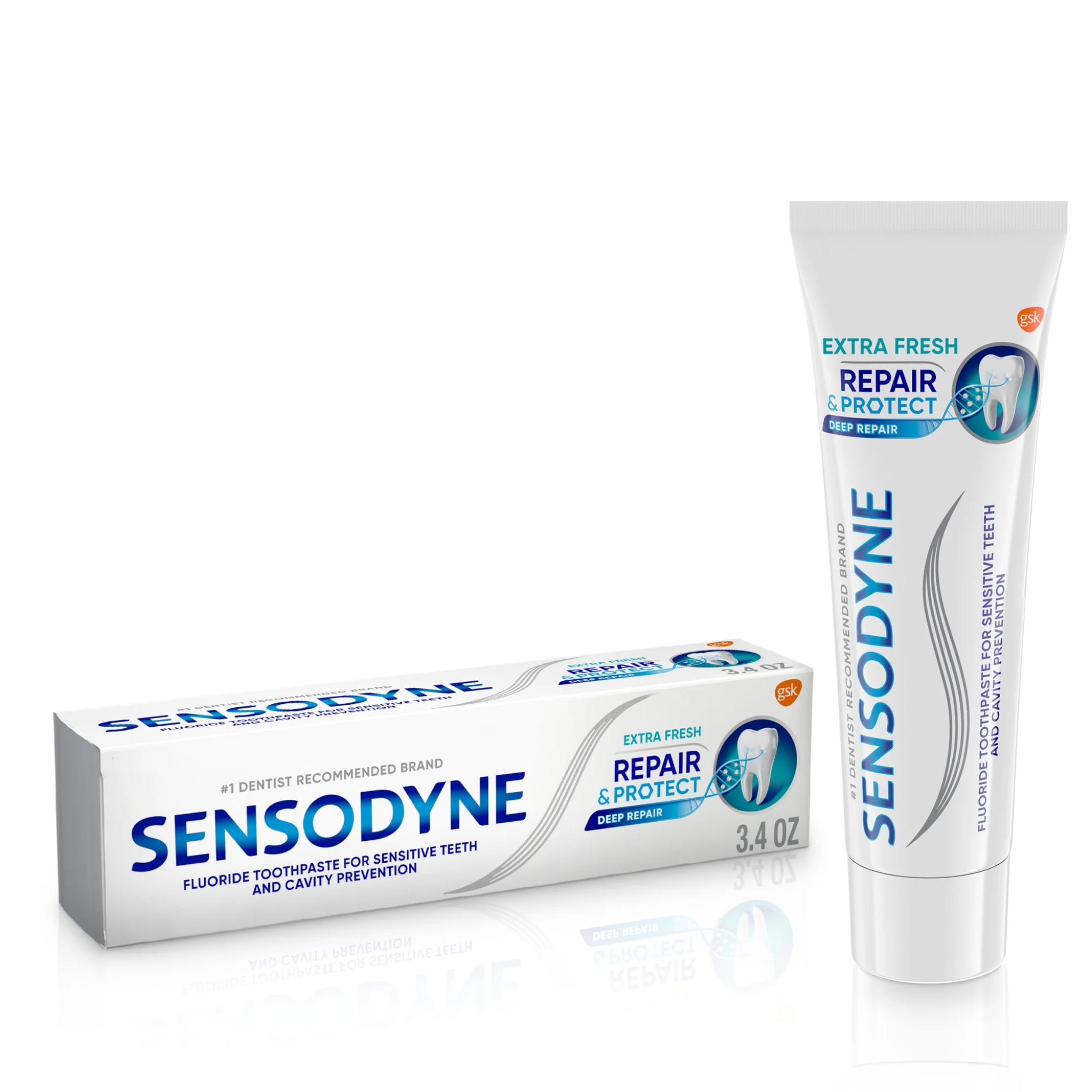 Sensodyne, Repair and Protect Sensitive Toothpaste, Extra Fresh Formula for Sensitive Teeth, 3.4 Oz
