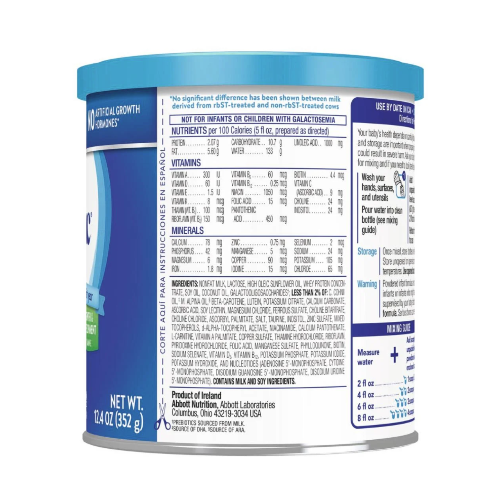 Similac Advance Powder Baby Formula with Iron, DHA, Lutein, 12.4-oz Can
