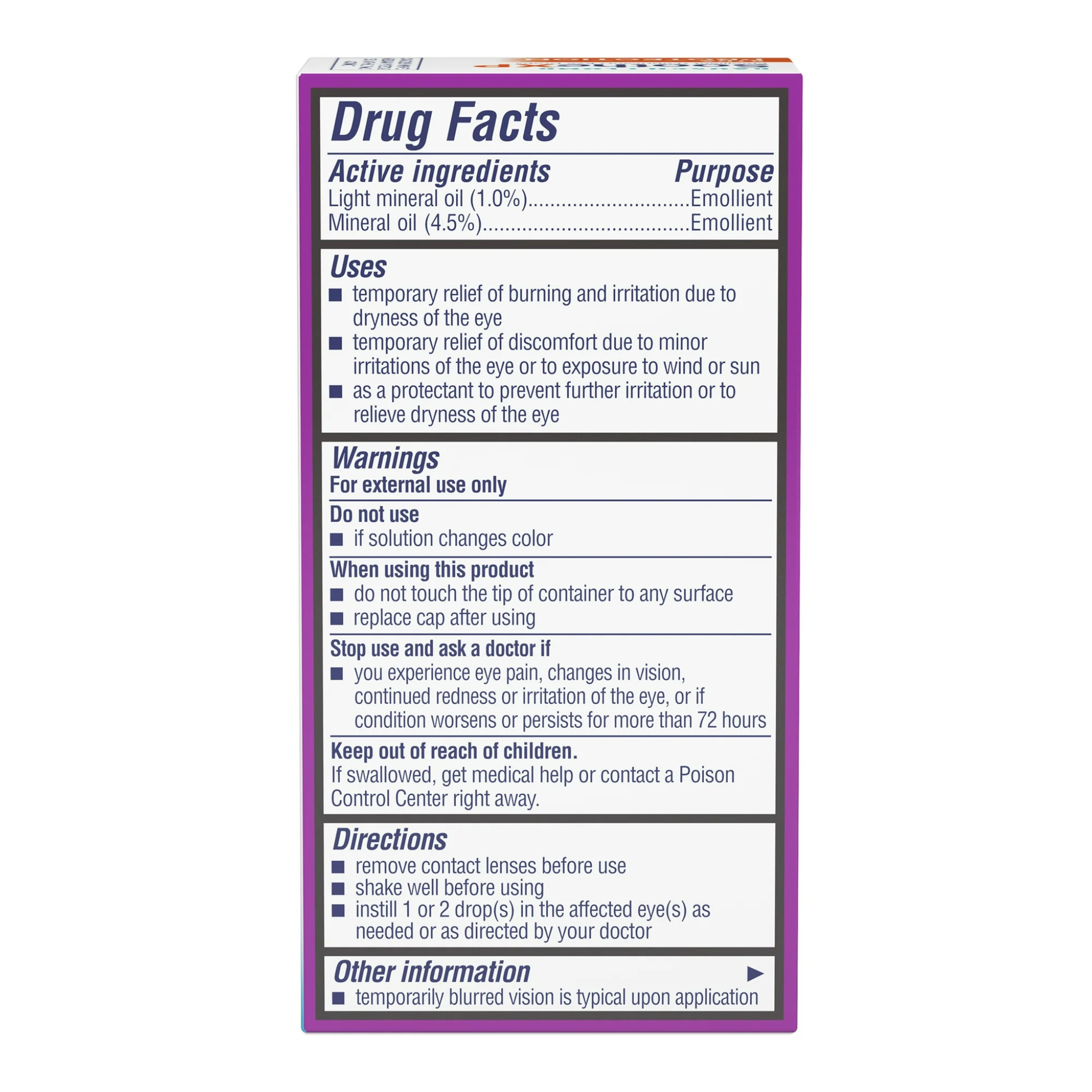 Soothe XP Eye Drops for Dry Eye Symptoms, Xtra Protection Lubricating Eye Drops – 0.5 FL OZ