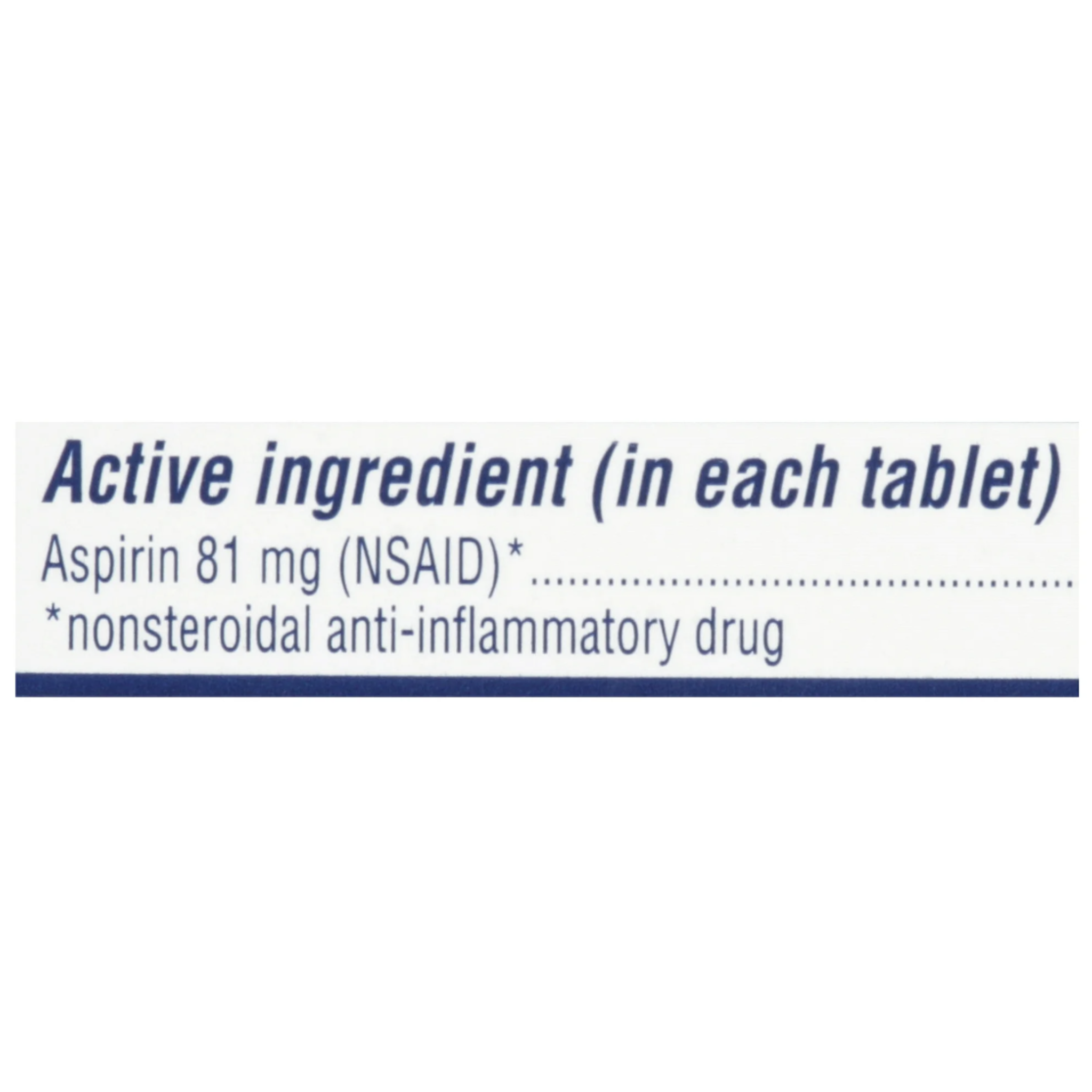 St. Joseph Low Dose Enteric Safety Coated Pain Relieving Aspirin 81mg, 36 Ct. - Pharmaful