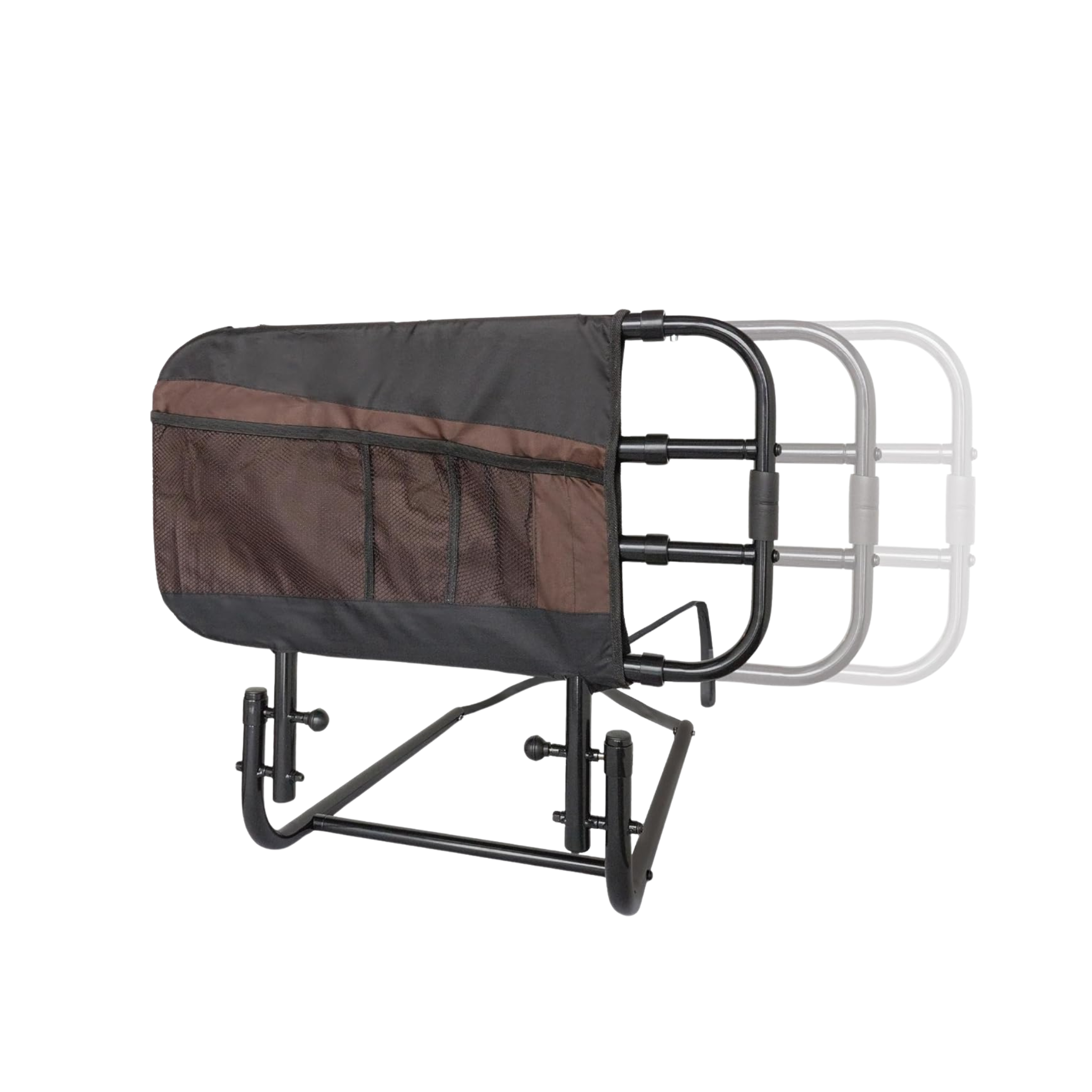 Stander, EZ Adjust Bed Rail, Adjustable Bed Assist Grab Bar for Seniors & Adults, Black
