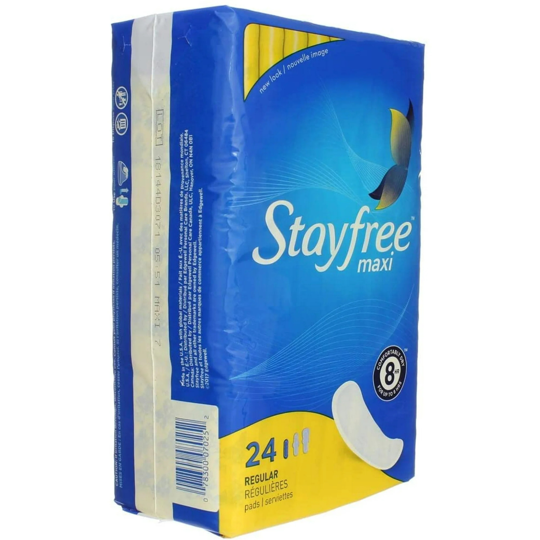 Stayfree Regular Maxi Pads Heavy Protection, 24 Ea - Pharmaful