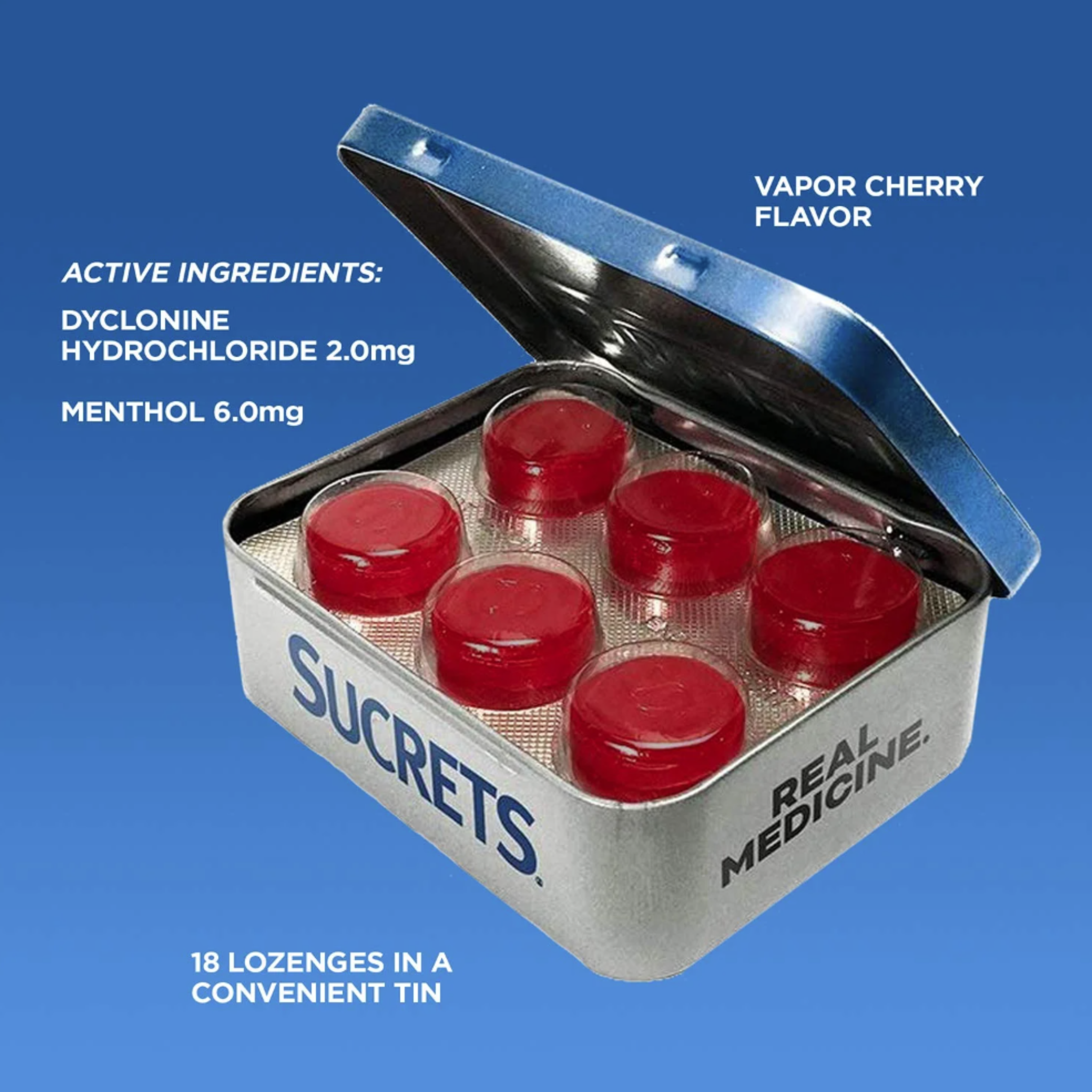 Sucrets Complete Lozenges Vapor Cherry 18 Each - Pharmaful