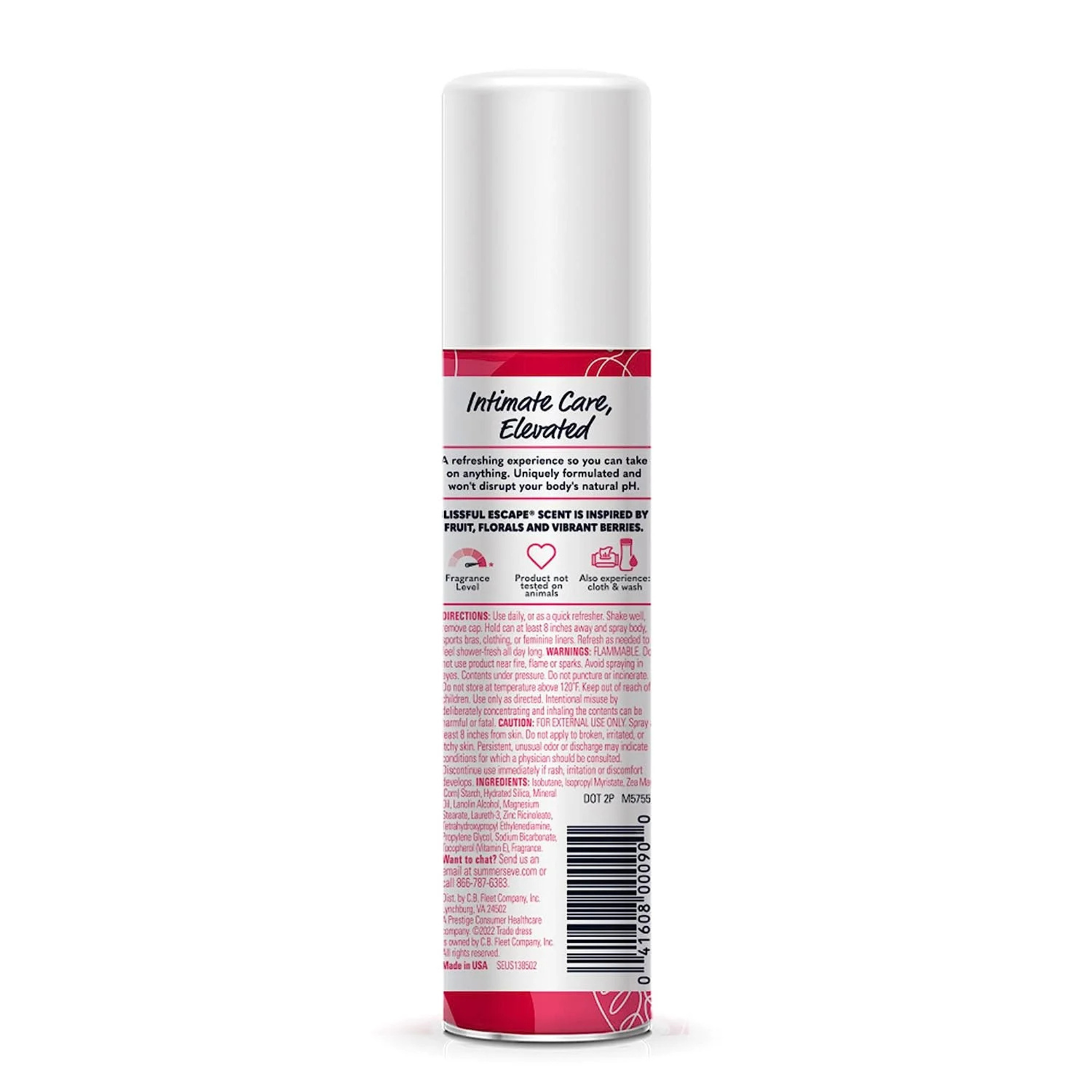 Summer's Eve Feminine Deodorant Freshening Spray, Blissful Escape, 2 Fl oz