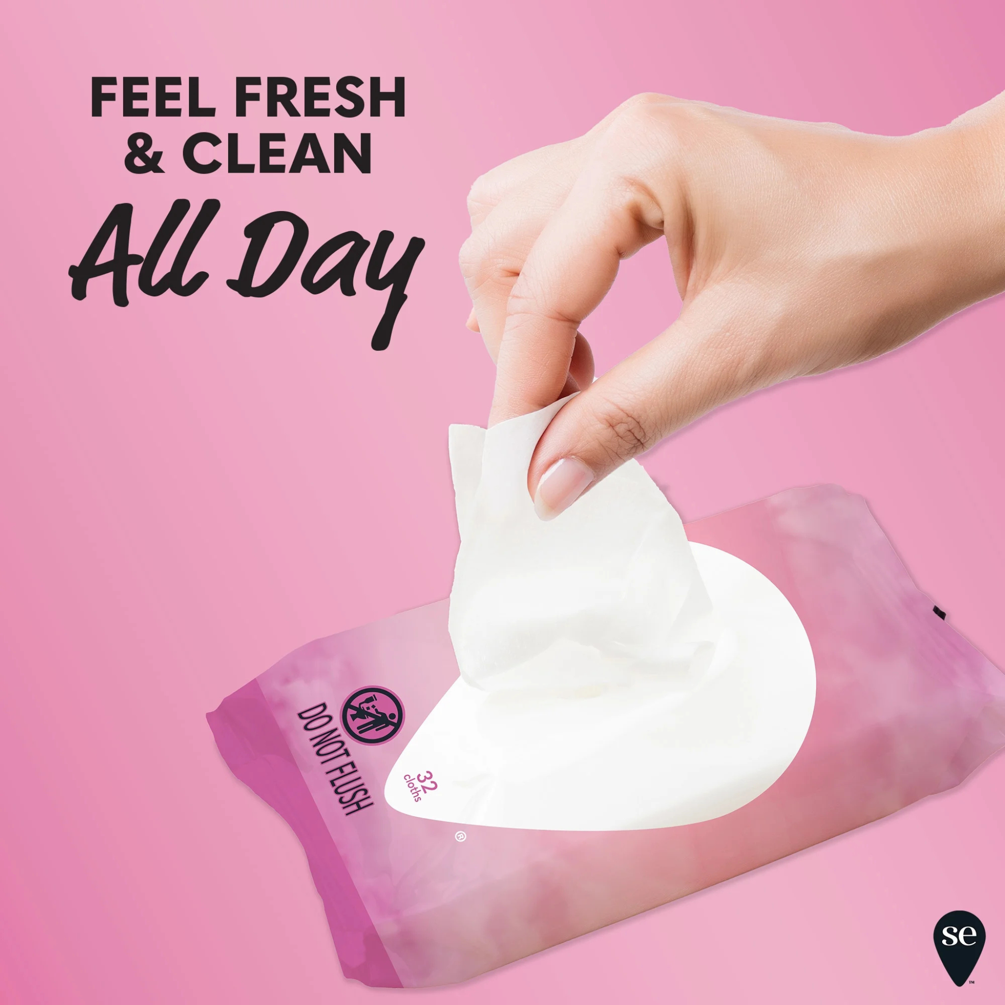 Summer’s Eve Simply Sensitive Daily Feminine Wipes, Removes Odor, pH Balanced, 32 count