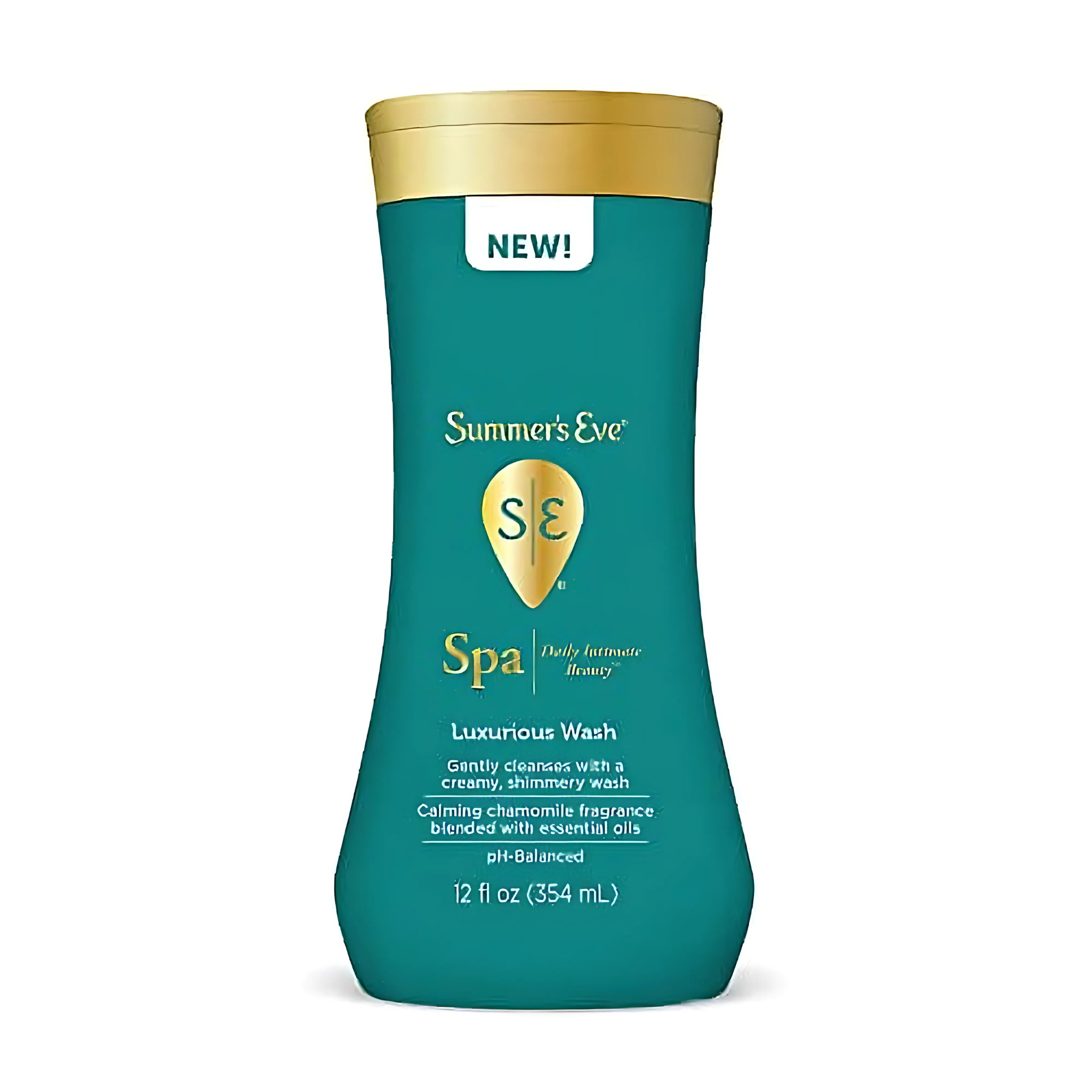 Summer's Eve Spa Daily Intimate Wash, Luxurious Cleansing Feminine Wash, Calming Chamomile pH-Balanced Wash, 12oz Bottle