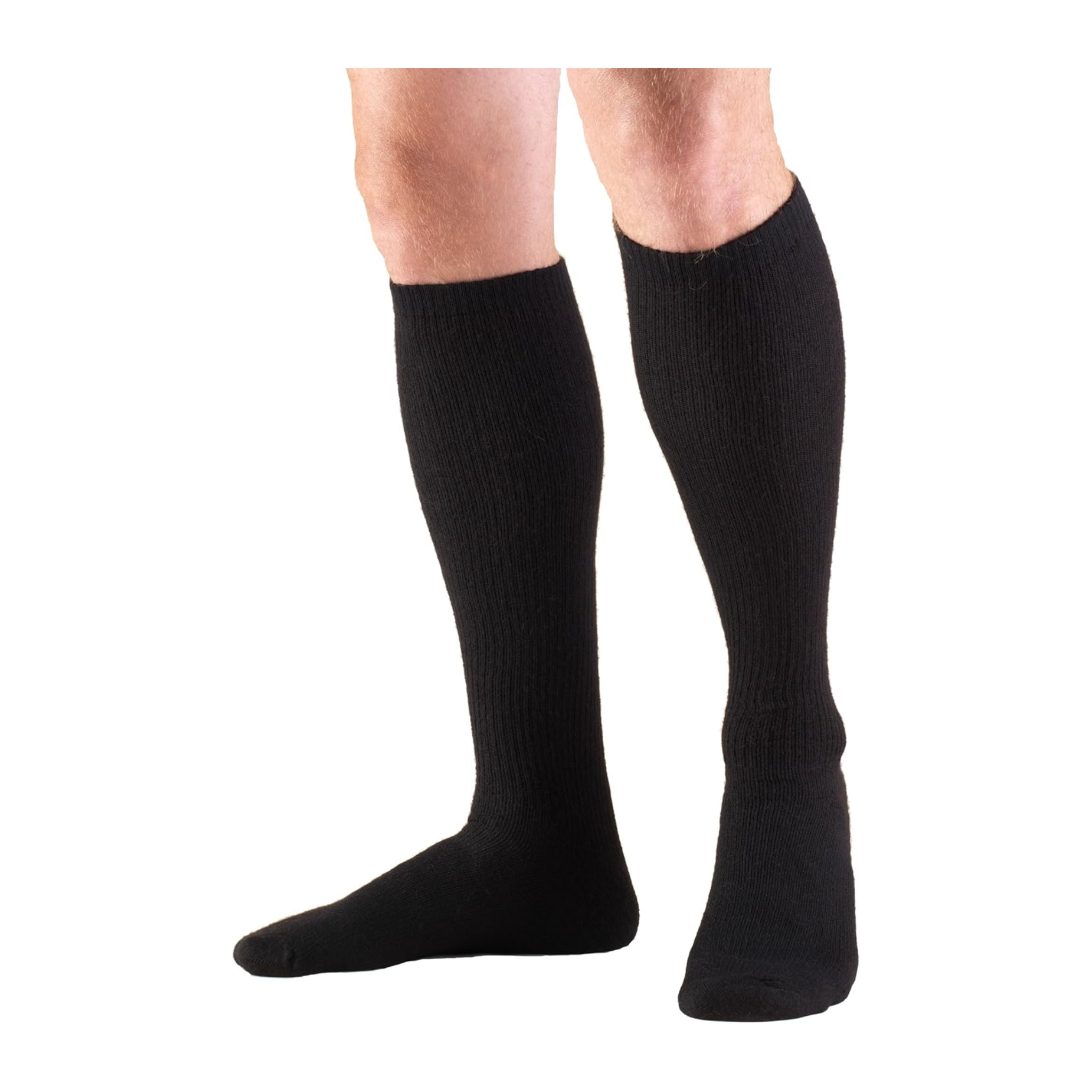 Truform, Knee-High Compression Socks, 8-15 mmHg, Closed Toe, Comfortable Support, Black, Extra Large