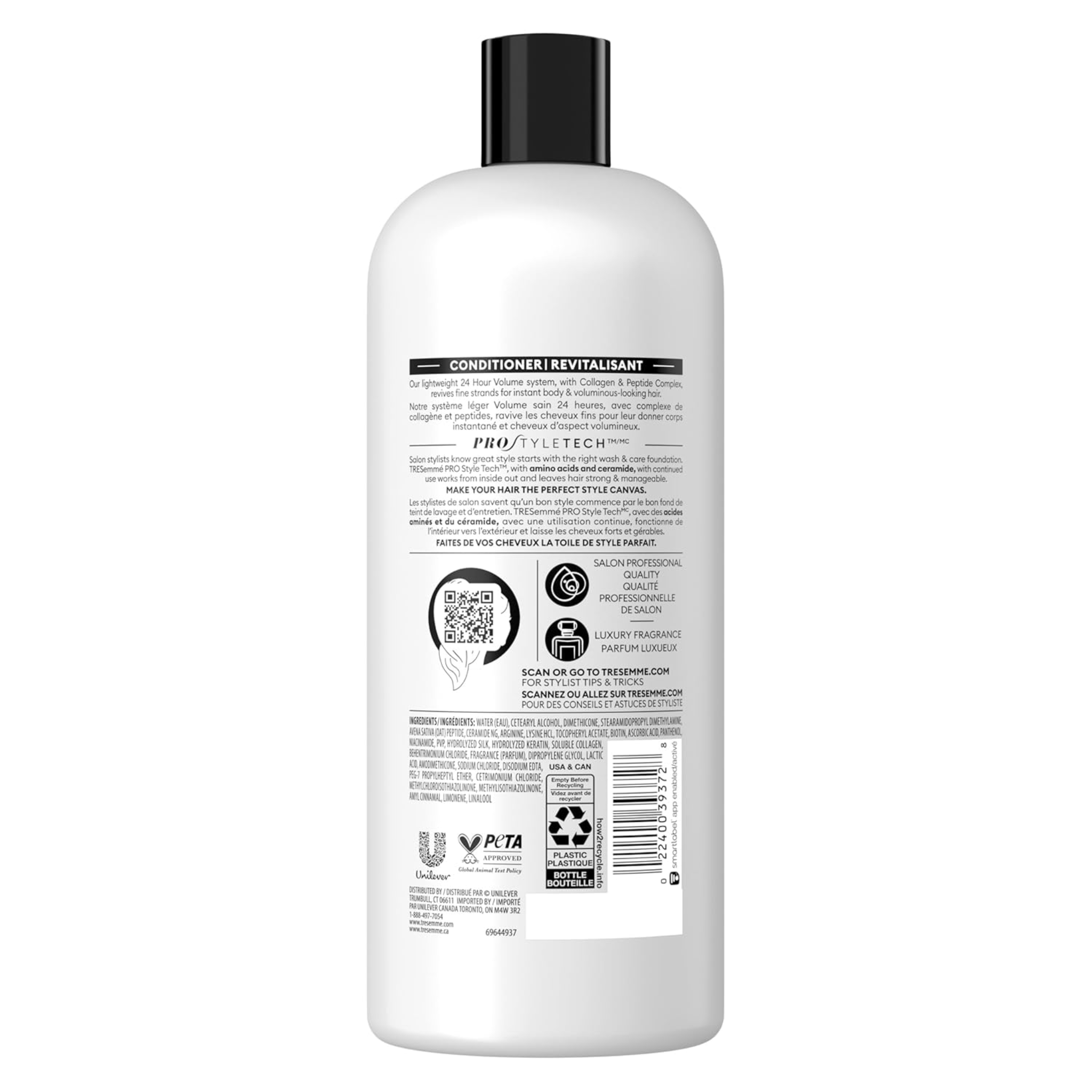 TRESemmé, 24 Hour Volume Conditioner for Fine Hair with Pro Style Technology, Lightweight and Full of Body, 28 fl oz