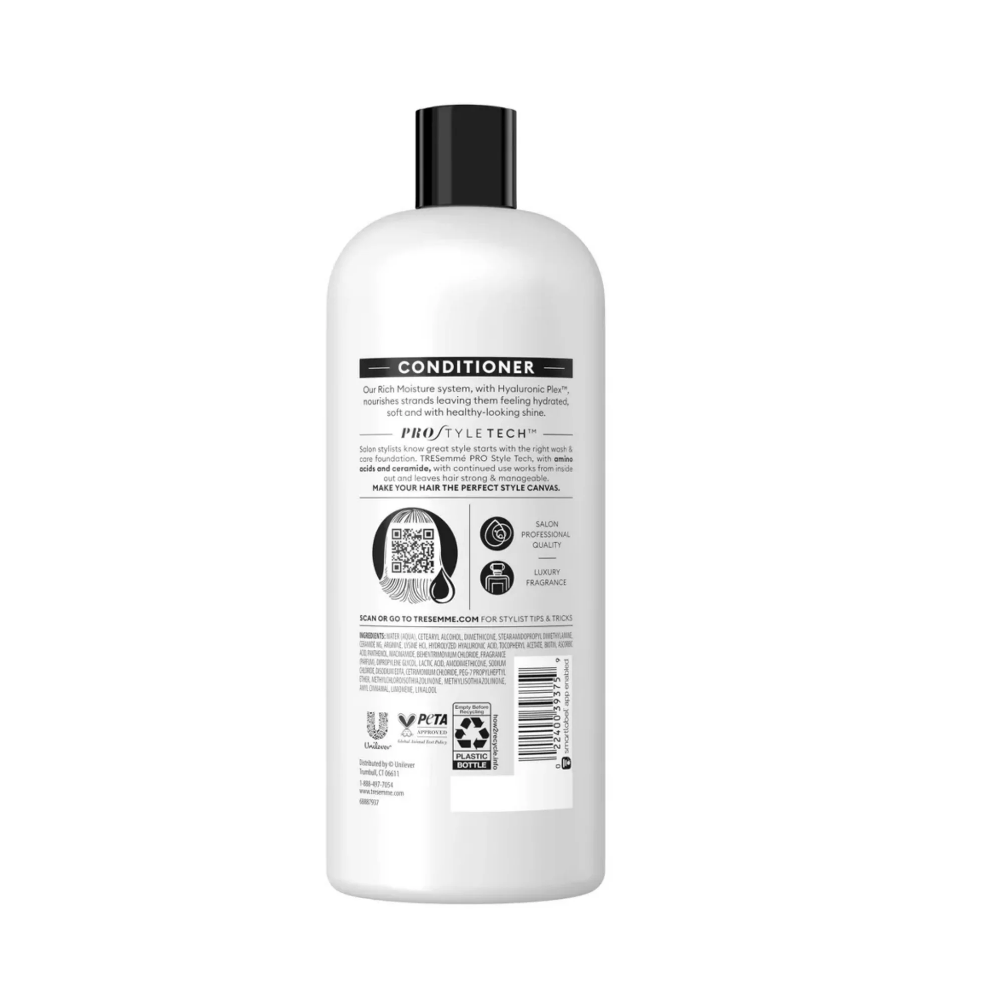 TRESemme, Rich Moisture Hydrating Daily Conditioner with Hyaluronic Plex, Nourishing for Dry Hair, 28 fl oz