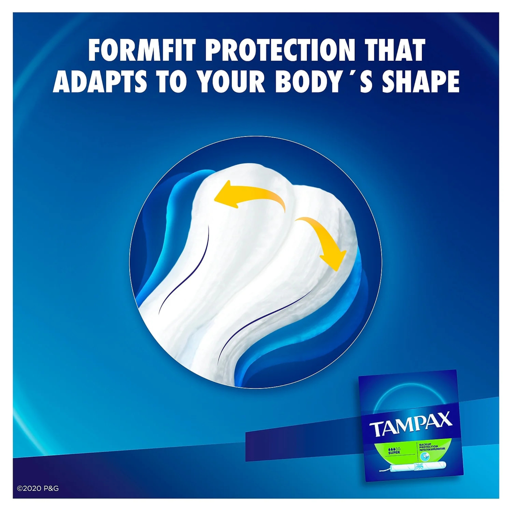 Tampax Cardboard Applicator Tampons Unscented, 10ct