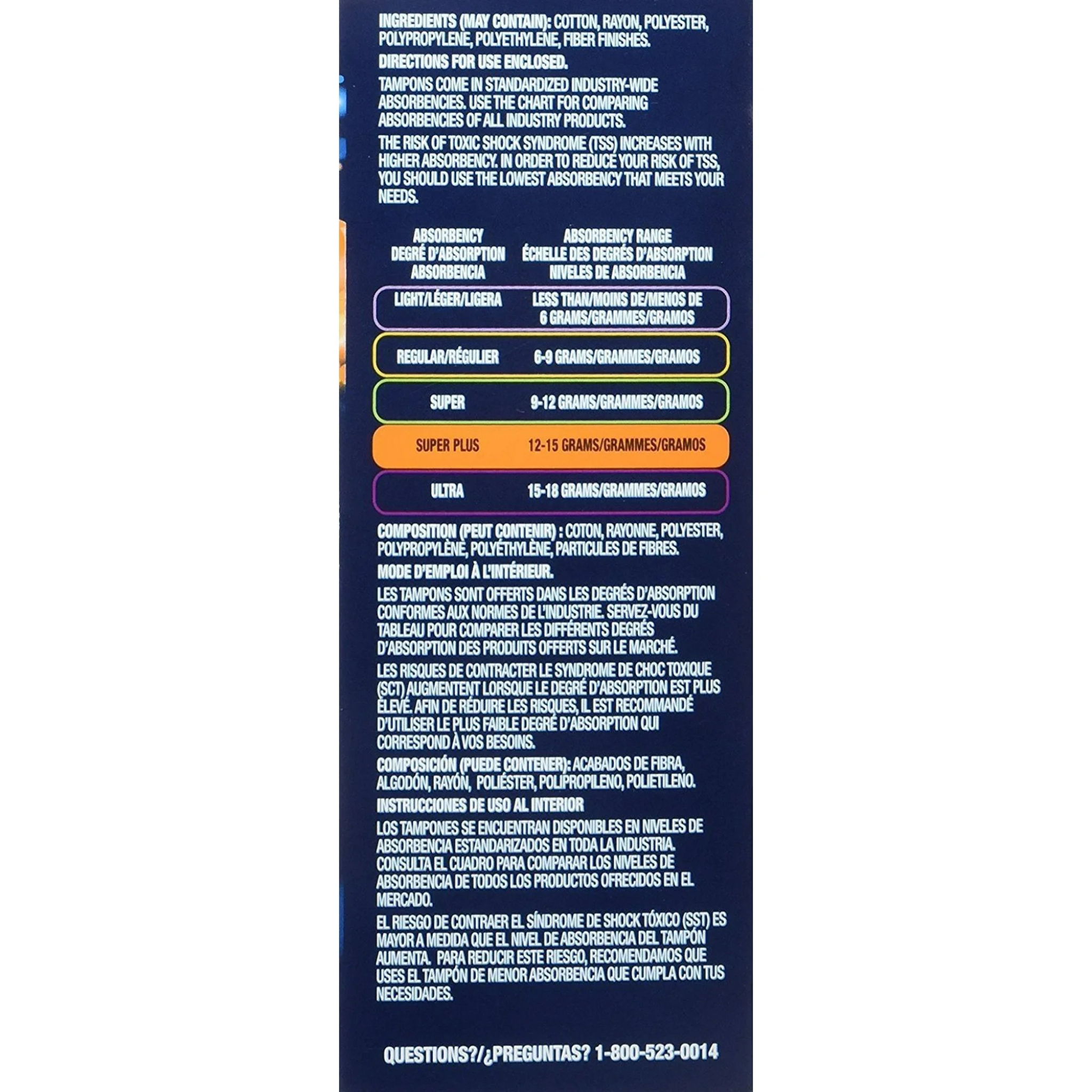 Tampax Pearl Tampons with LeakGuard Braid, Super Plus Absorbency, 18 Count