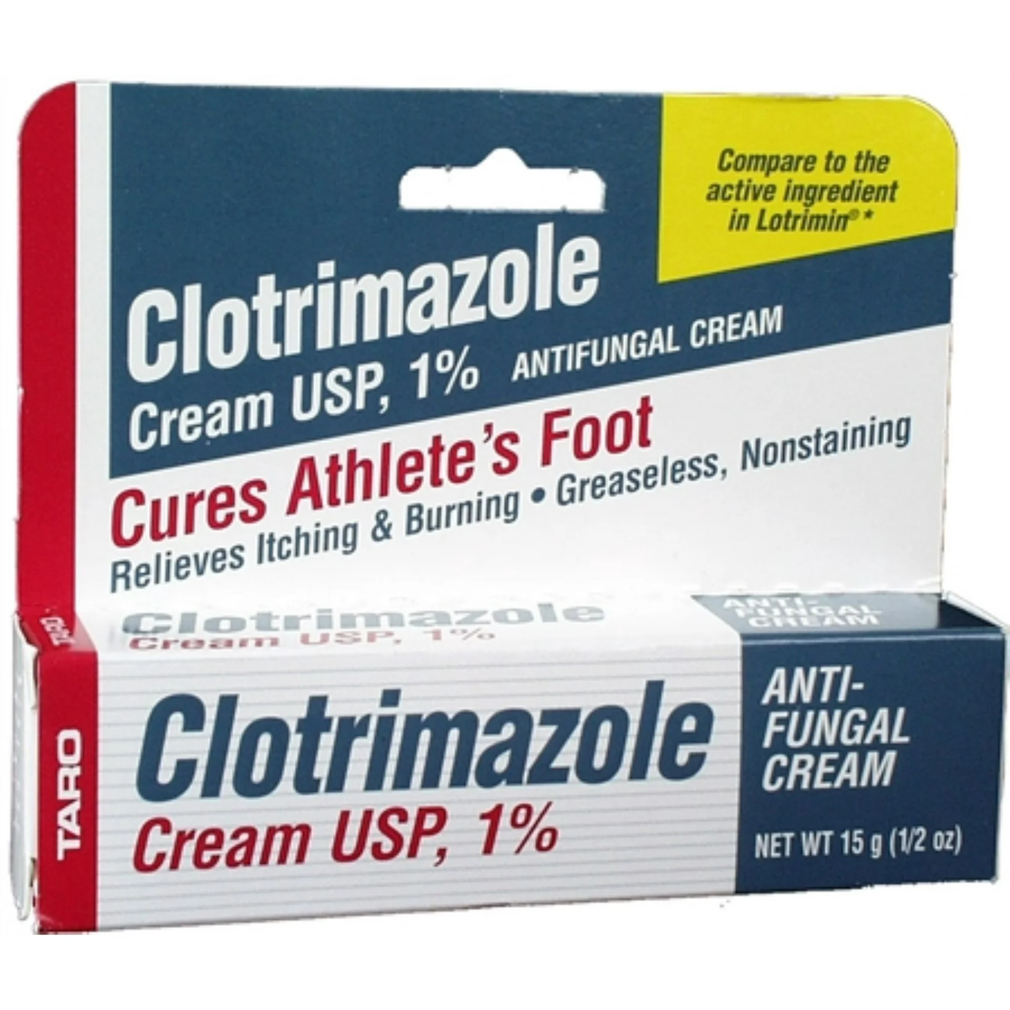 Taro, Clotrimazole Antifungal Cream, Effective Treatment for Skin Infections, 0.50 Oz