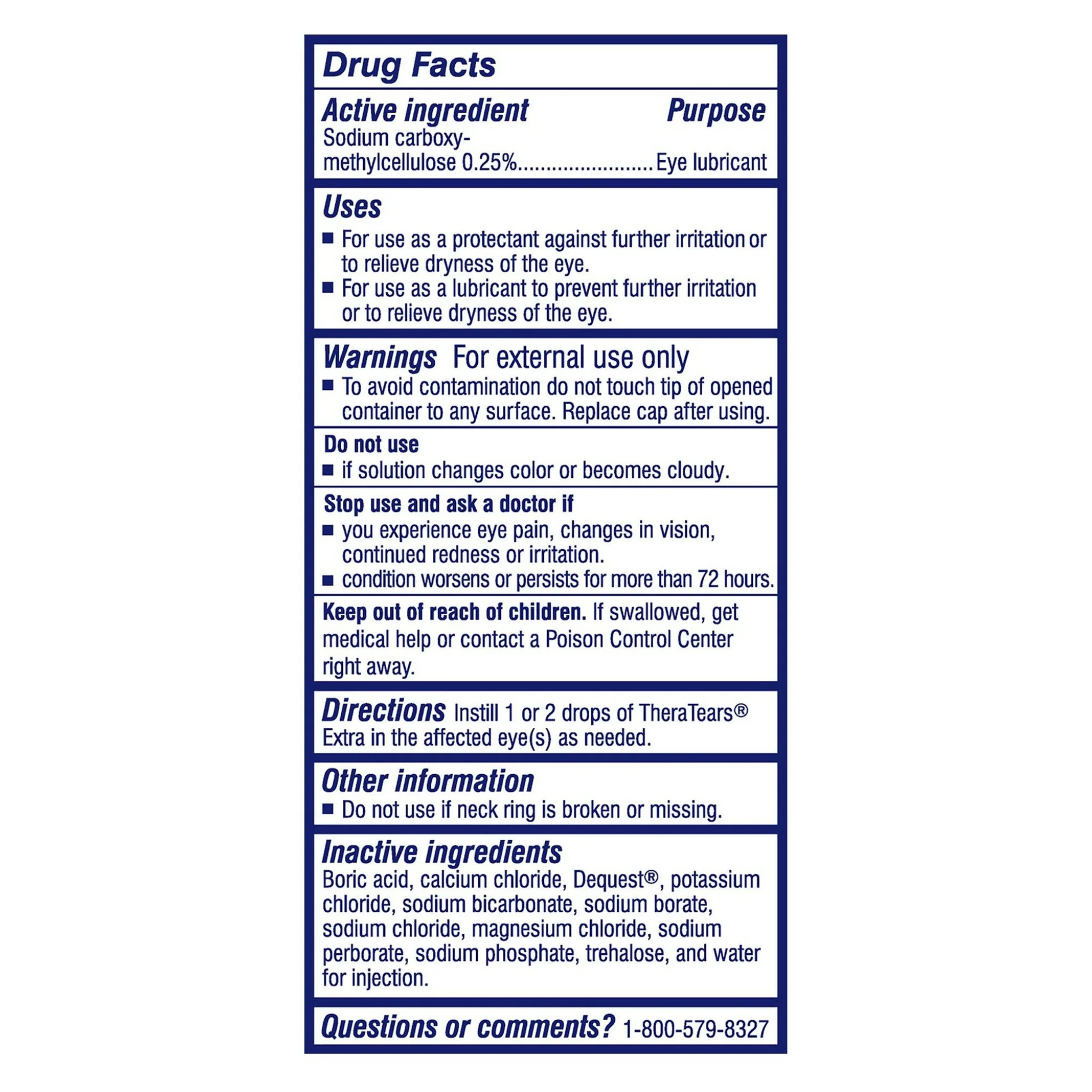 TheraTears EXTRA Dry Eye Therapy Lubricant Eye Drops 0.5 FL OZ Bottle