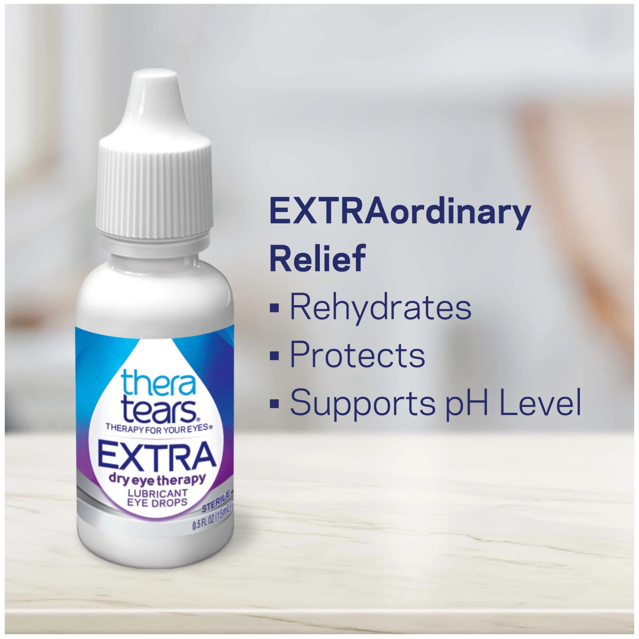 TheraTears EXTRA Dry Eye Therapy Lubricant Eye Drops 0.5 FL OZ Bottle