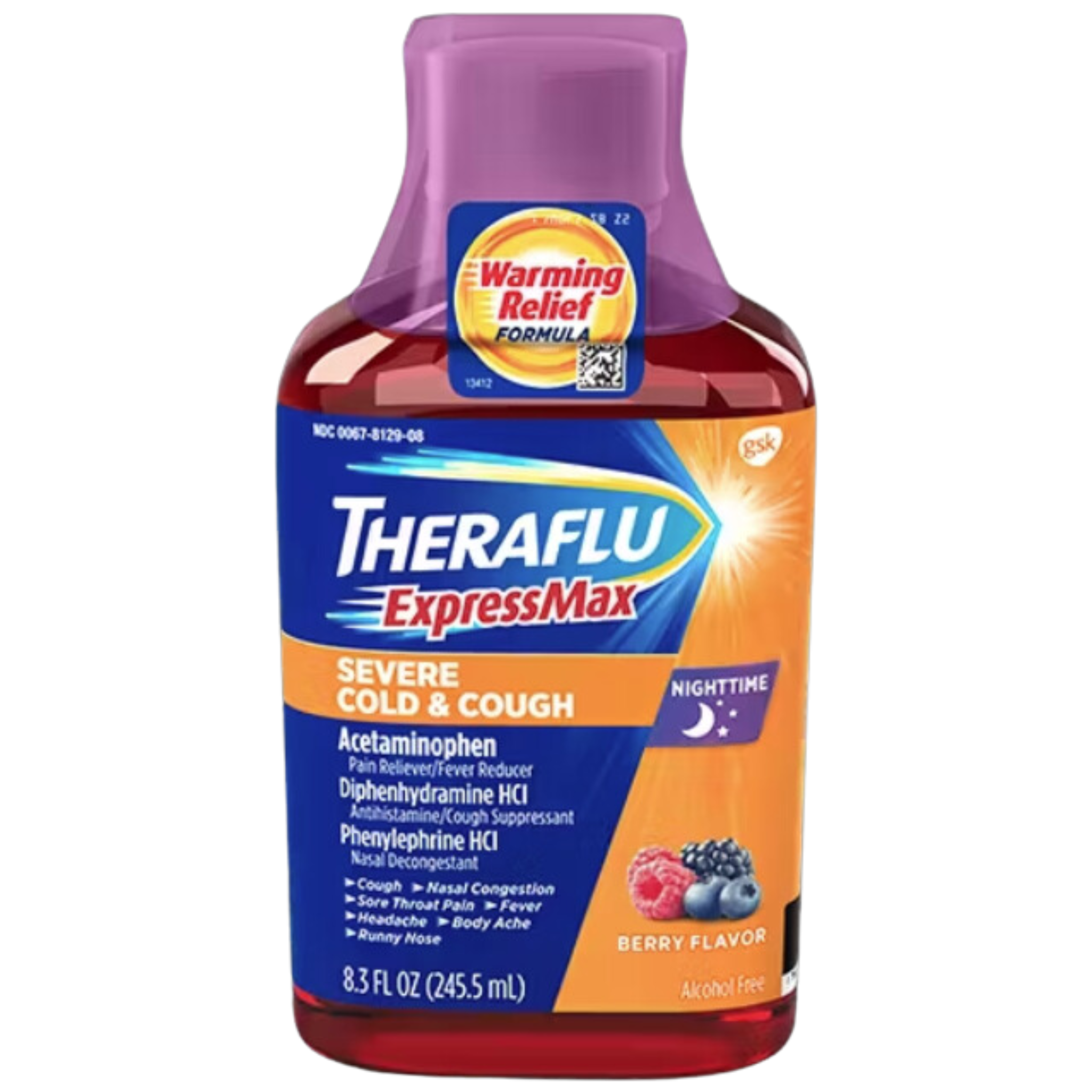 Theraflu ExpressMax Nighttime Cold and Cough Medicine, 8.3 oz