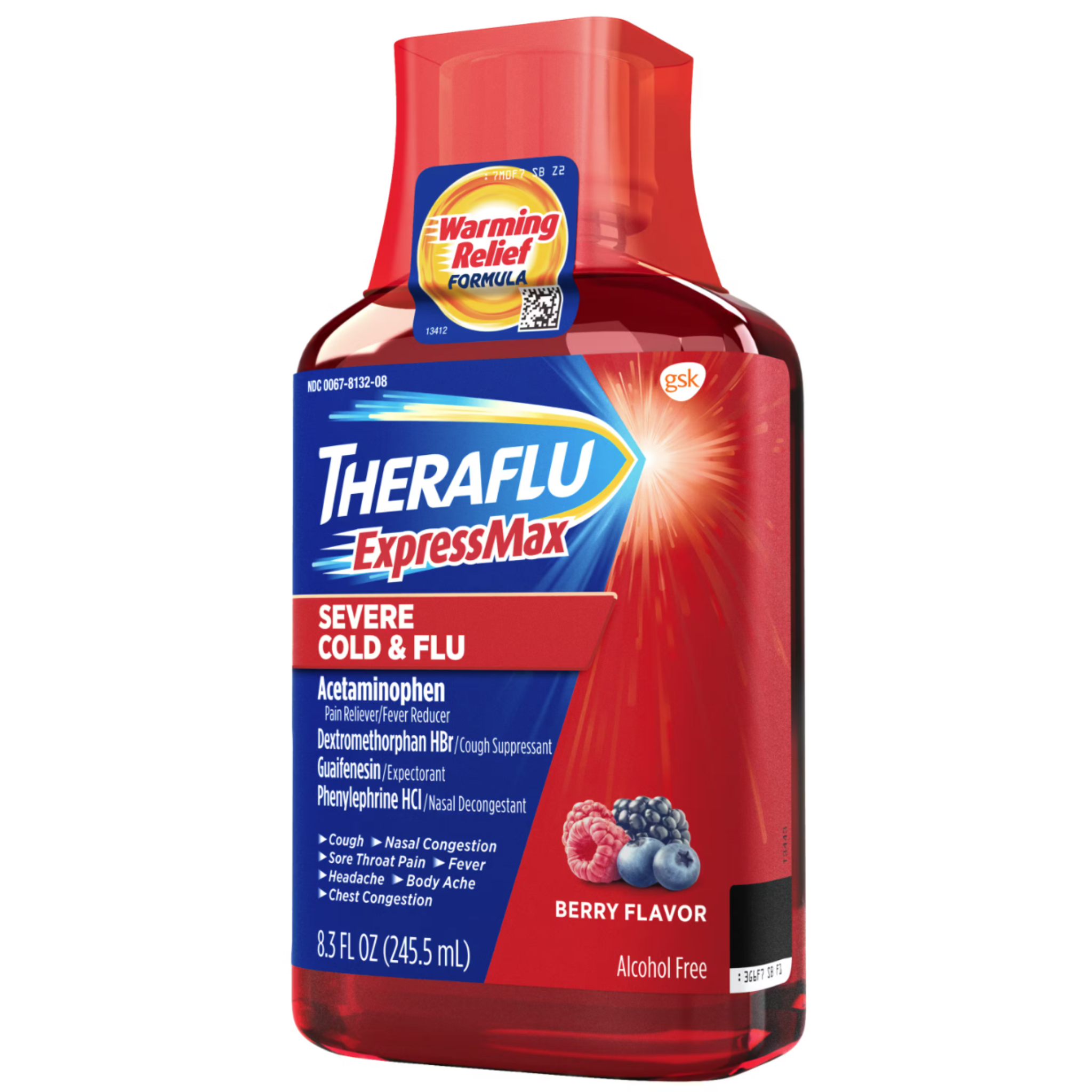 Theraflu ExpressMax Severe Cold and Flu Medicine Syrup, 8.3 oz - Pharmaful